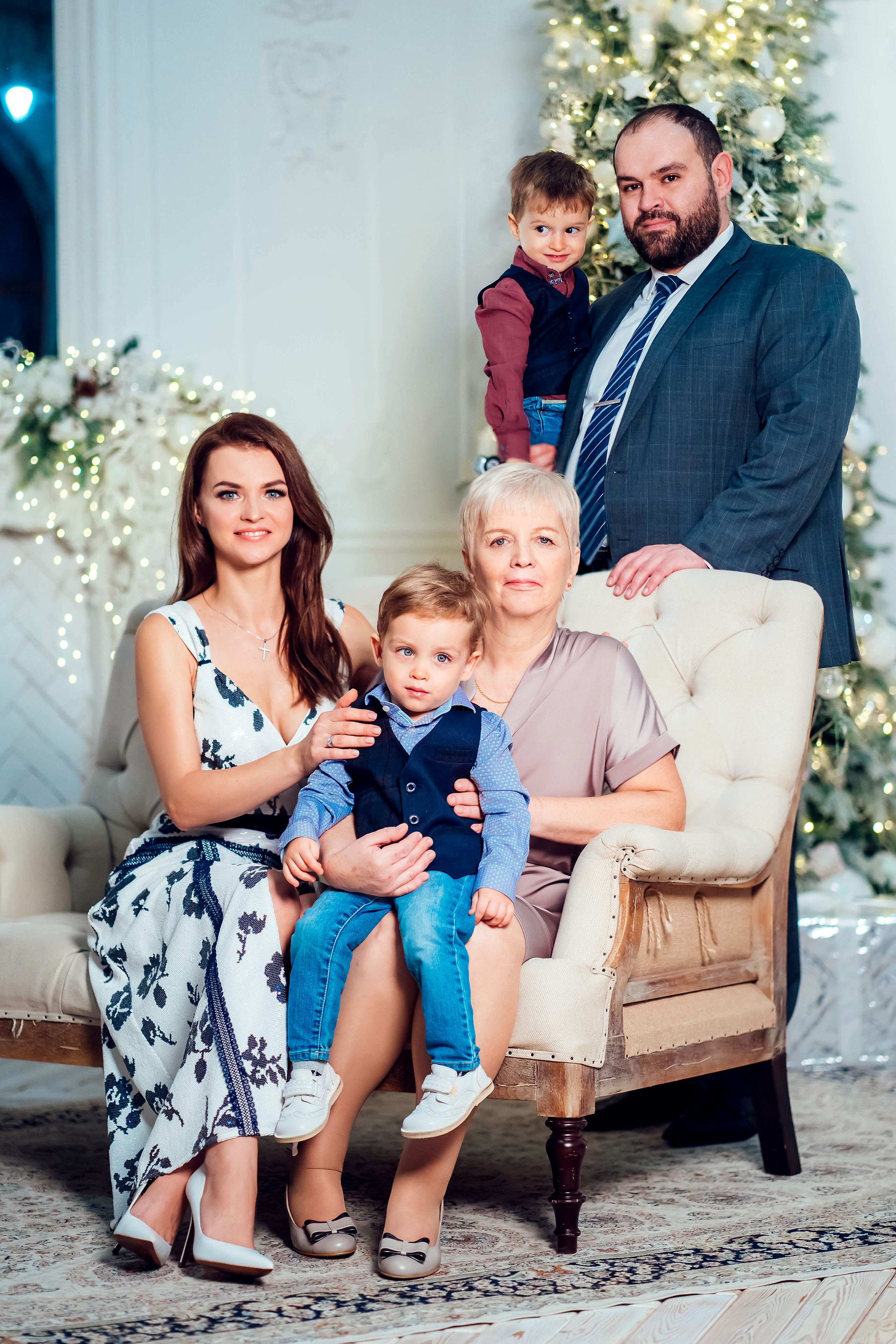 Новогодняя съемка семьи Елены. Семейный и детский фотограф в Ростове-на-Дону Екатерина Шевченко
