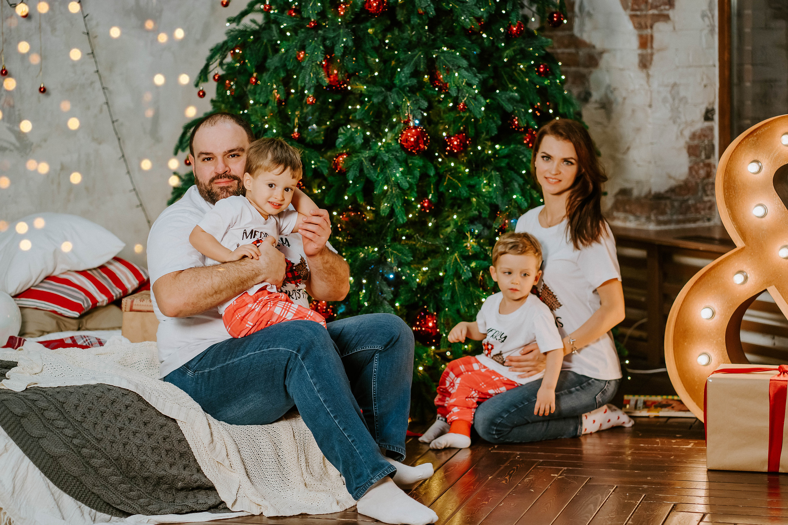 Новогодняя съемка семьи Елены. Семейный и детский фотограф в Ростове-на-Дону Екатерина Шевченко