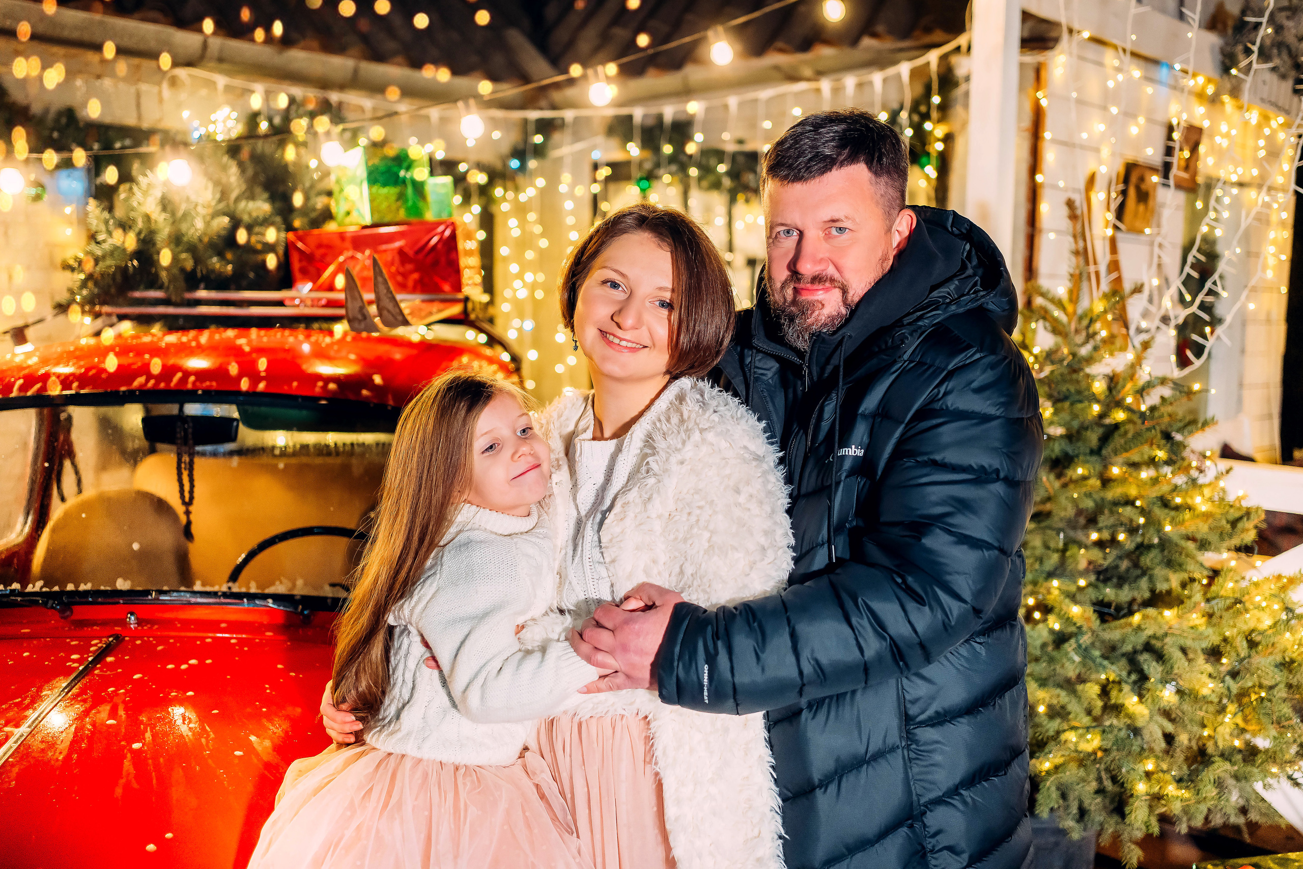 Новогодняя семейная съемка Юлия, Соня, Николай. Семейный и детский фотограф в Ростове-на-Дону Екатерина Шевченко