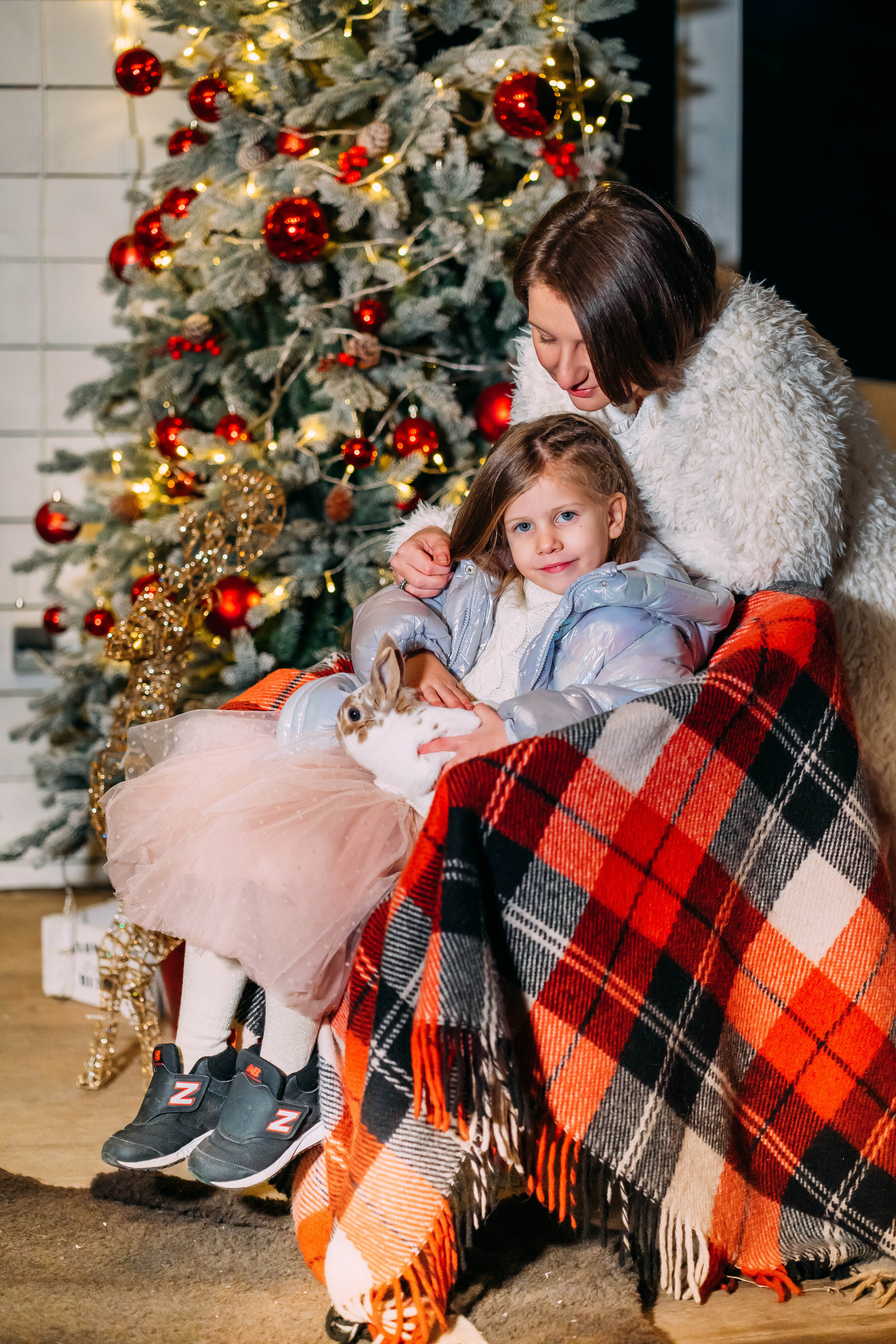 Новогодняя семейная съемка Юлия, Соня, Николай. Семейный и детский фотограф в Ростове-на-Дону Екатерина Шевченко