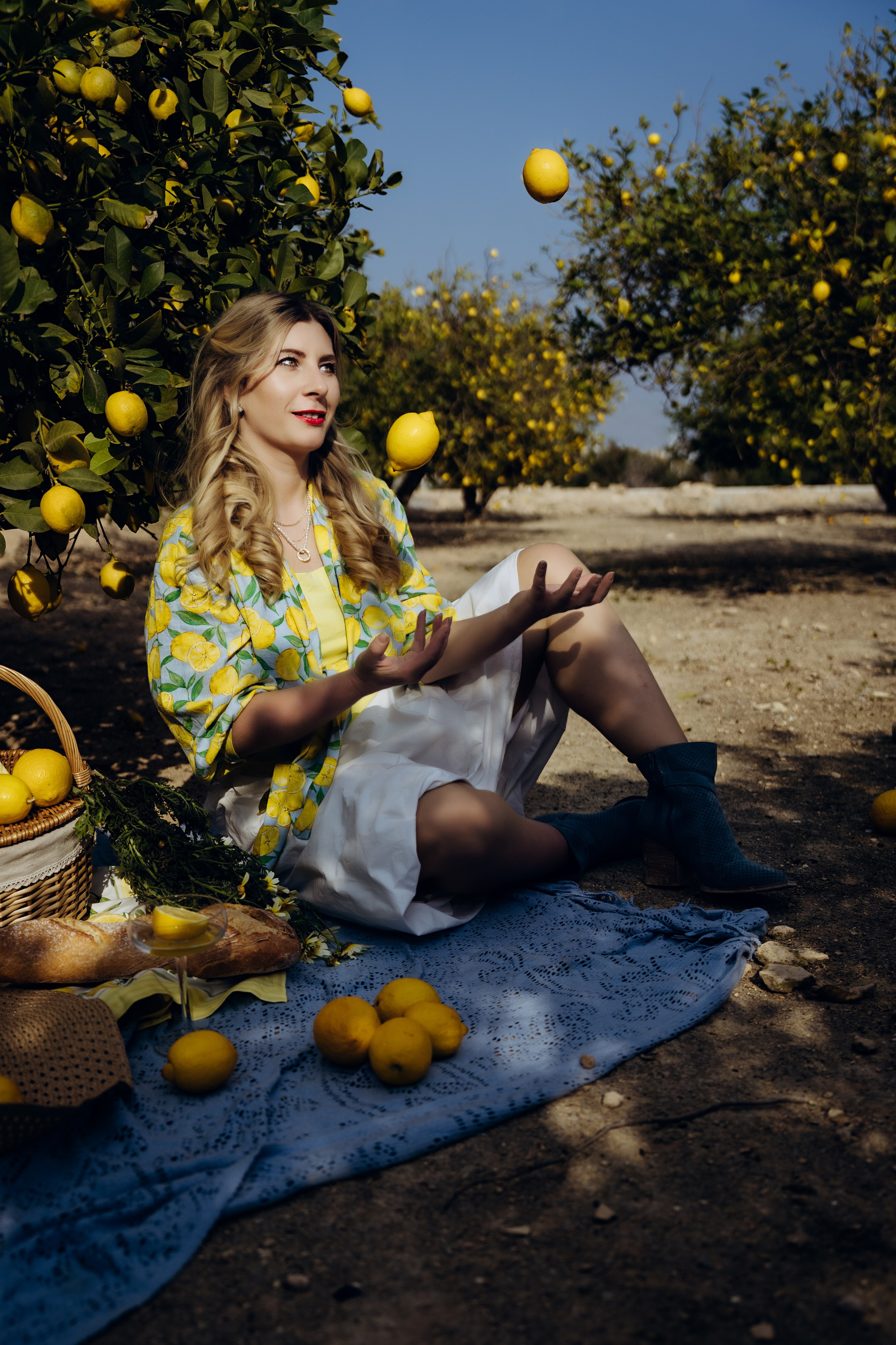 пикник в саду лимонов Мурсия