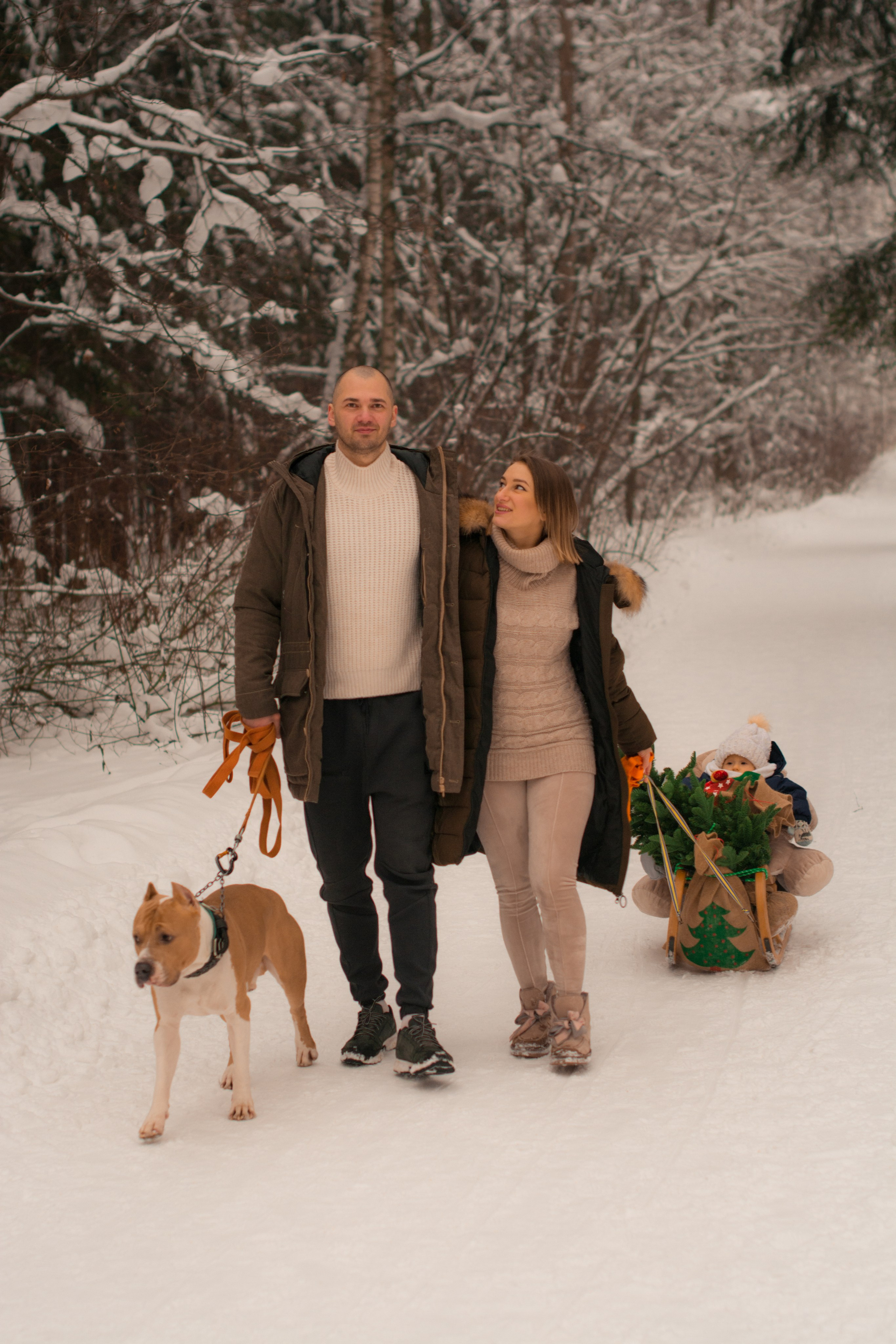 Прогулка в зимнем лесу. Парк Измайлово. Фотосессия беременности — Крылова Натали — Москва