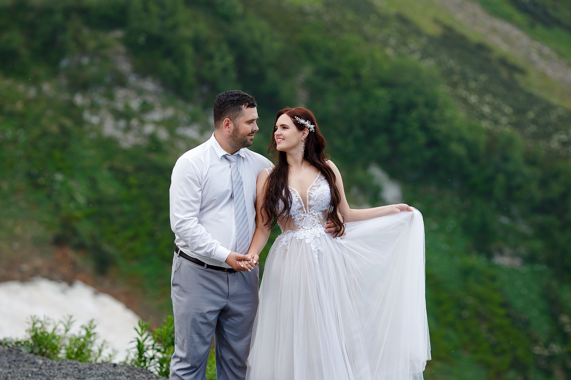 Свадебная фотосессия на горных вершинах. Свадебный фотограф Краснодар, Сочи, Геленджик, Анапа, Ростов