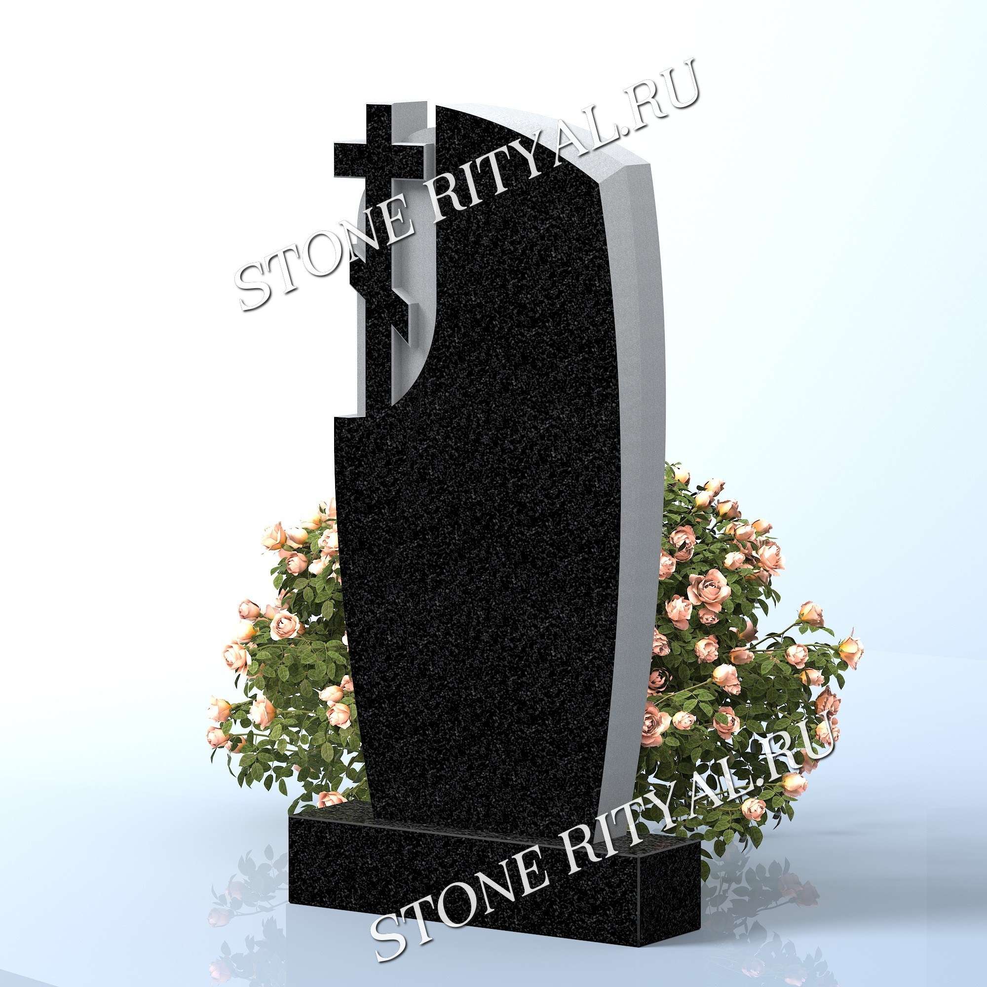 Вертикальные памятники прямые. Изготовление и установка памятников в Москве и МО