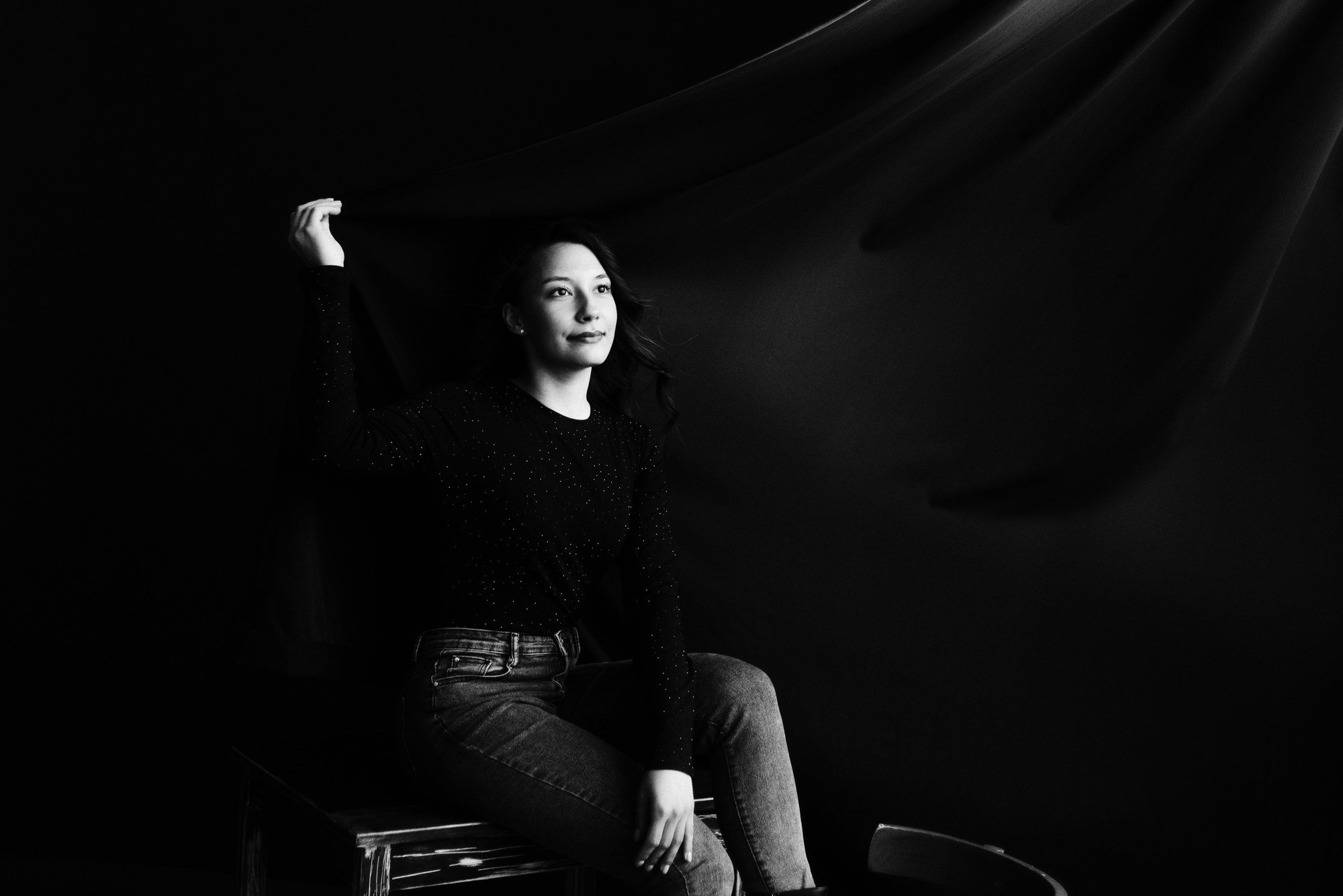 ЧБ портрет в Тюмени | Фотограф Дарья Мустафина. Портретный фотограф Тюмень Дарья Мустафина