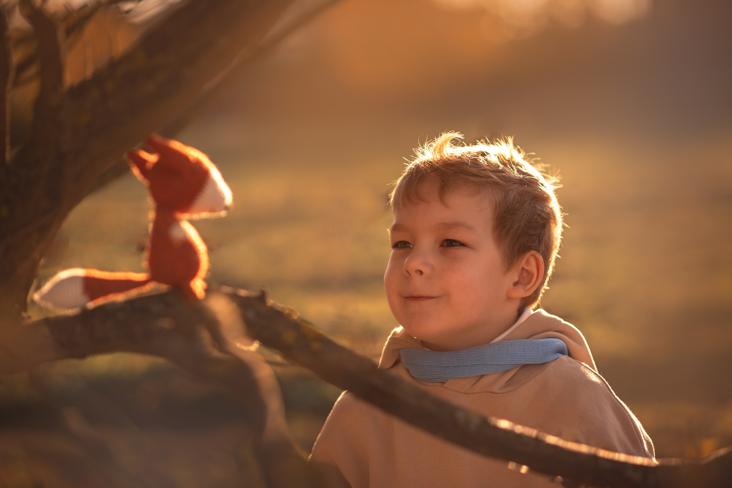 Мальчик и Лис. Душевная фотография от сердца к сердцу Марина Жиделева фотограф Москва