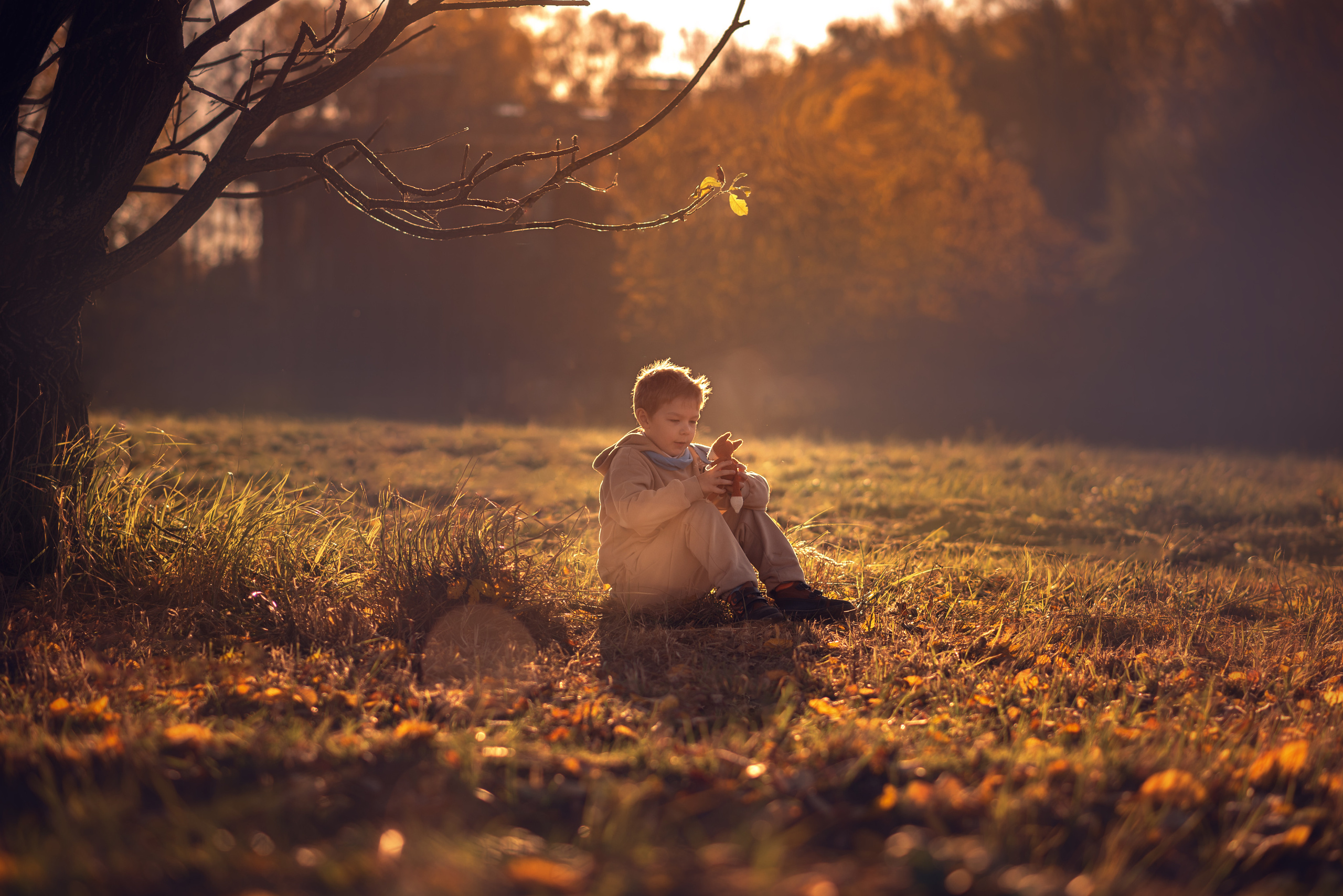 Мальчик и Лис. Душевная фотография от сердца к сердцу Марина Жиделева фотограф Москва