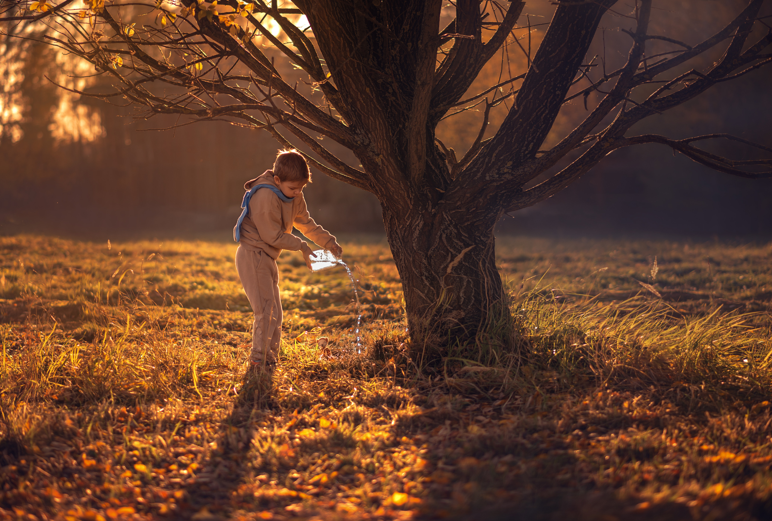 Мальчик и Лис. Душевная фотография от сердца к сердцу Марина Жиделева фотограф Москва