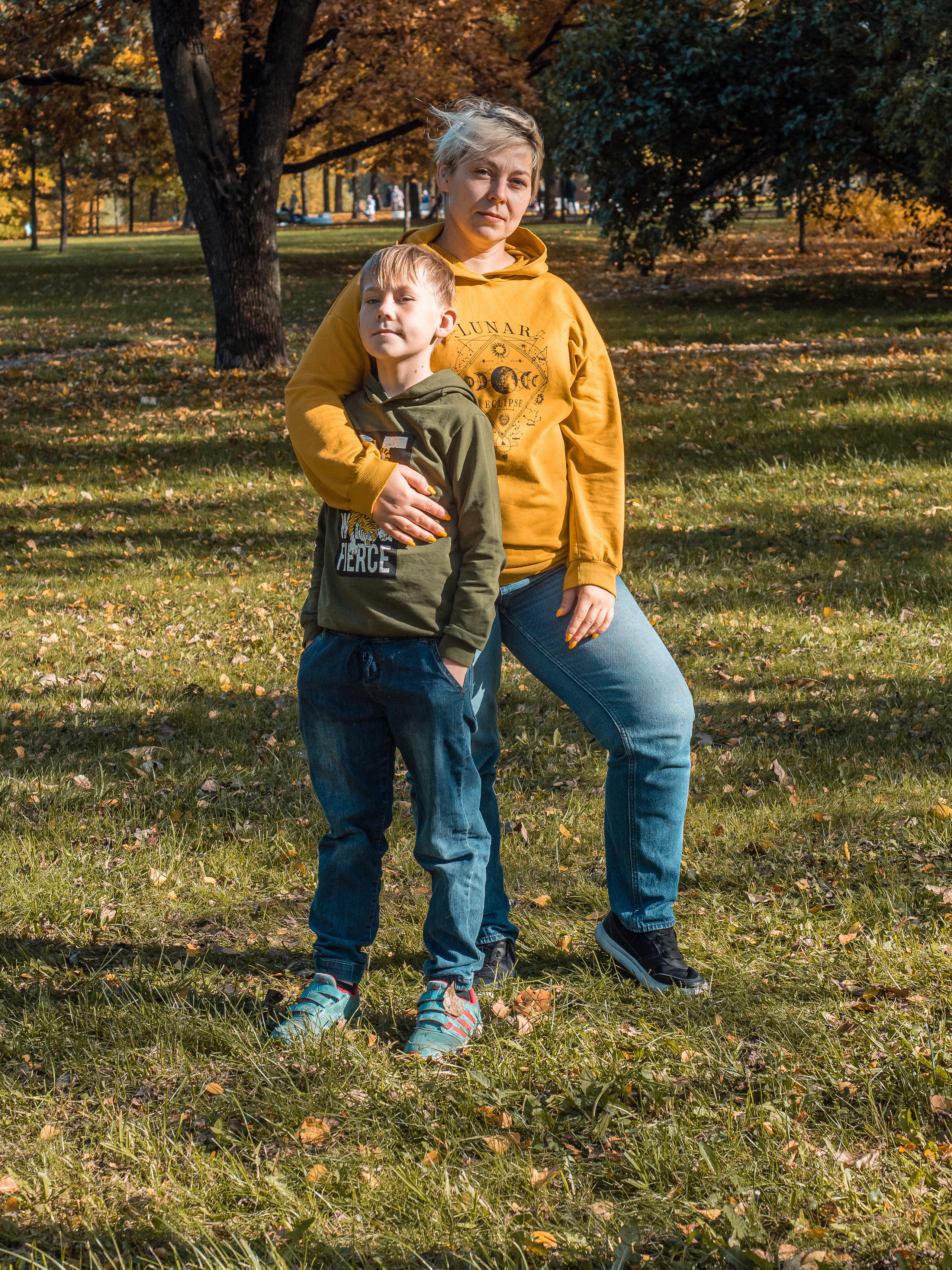 осенняя семейная фотосессия, семейная фотосессия на природе осенью