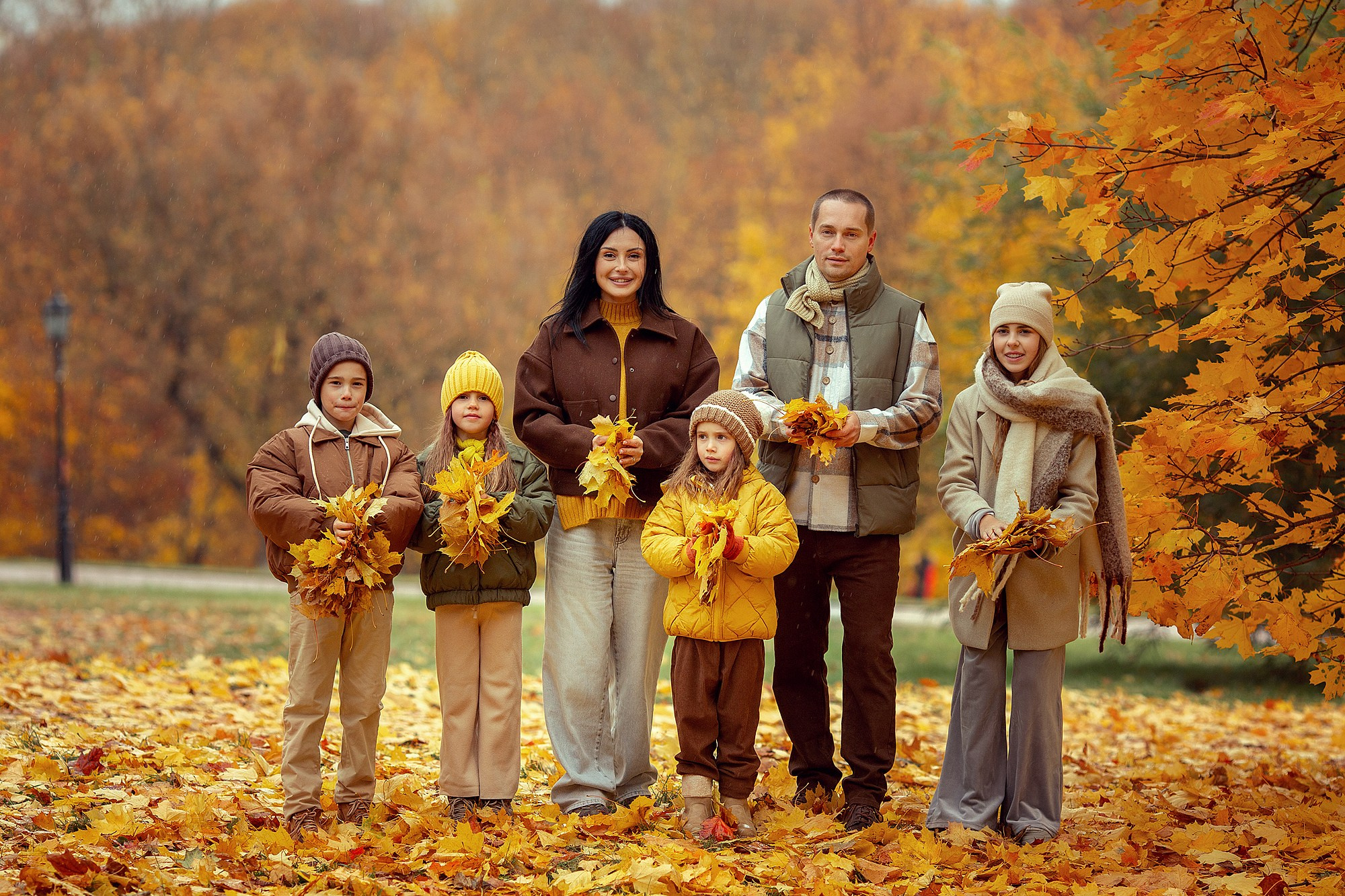 Самая настоящая осенне-золотая семейная съемка. Tatyana Nadezhdina Family photographer