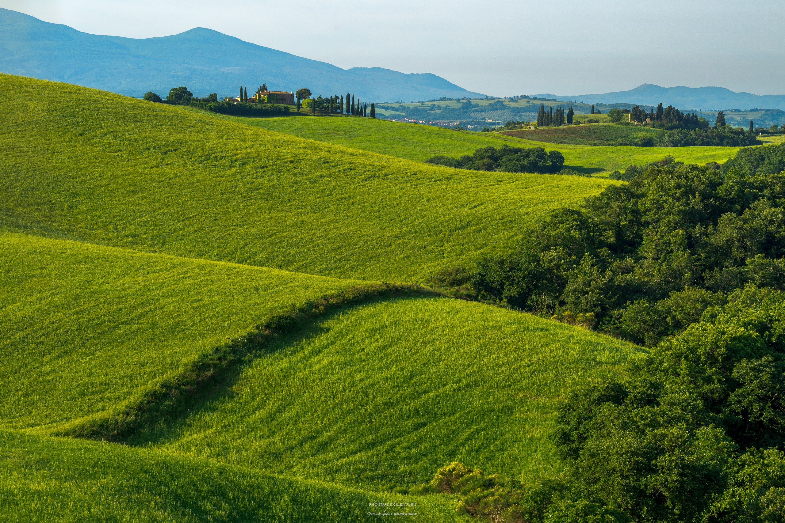 Долина Крете Сенези (Crete Senesi). Авторские стильные фотокартины