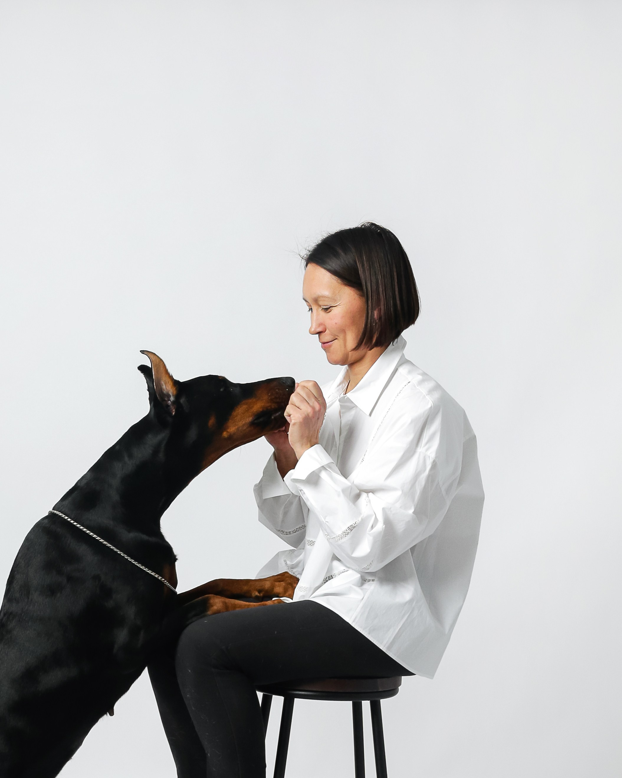 Любимые собаки и хозяйка. Фотостудия Автопортретная № 2 в Ижевске