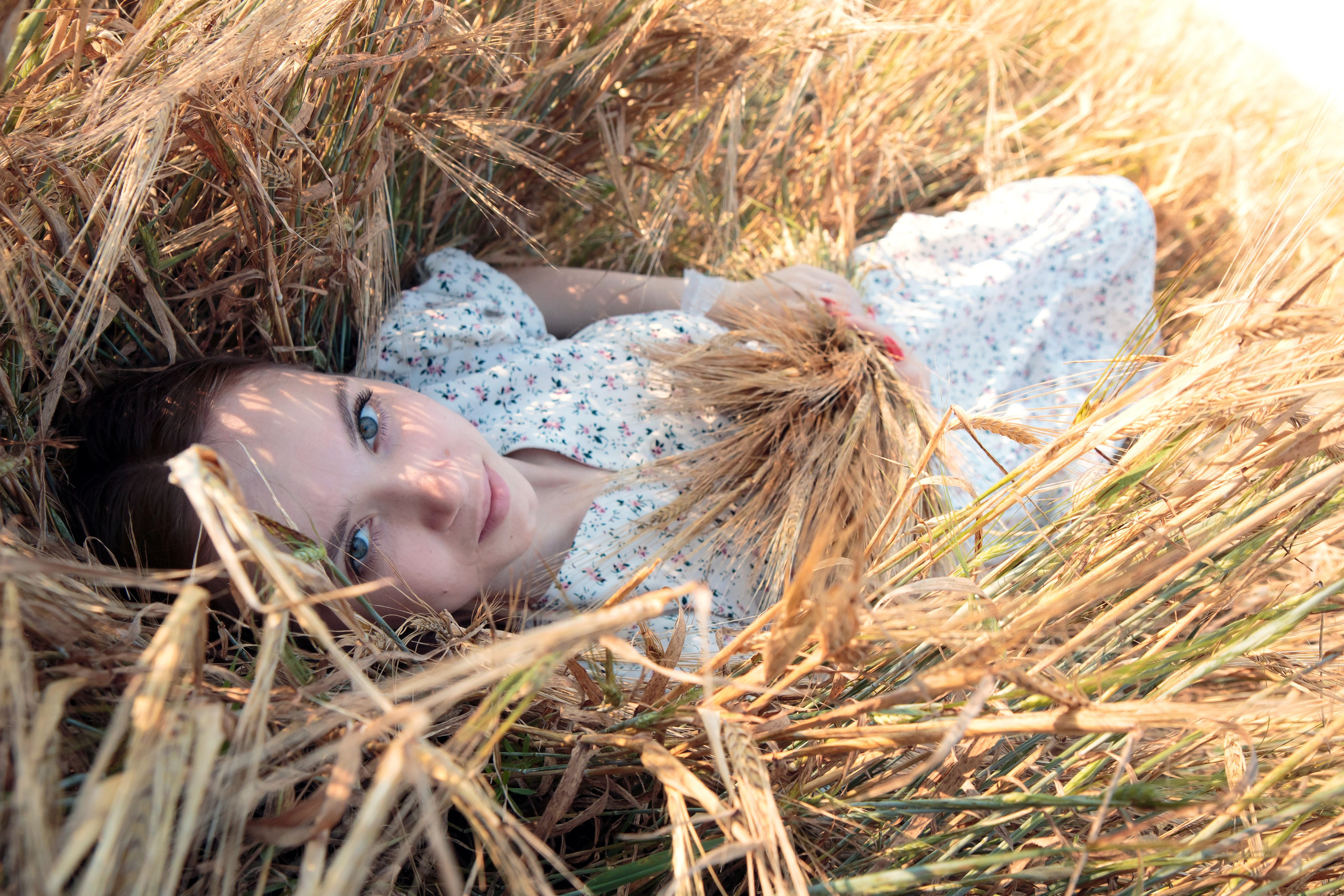 Дарья. Съемка в поле