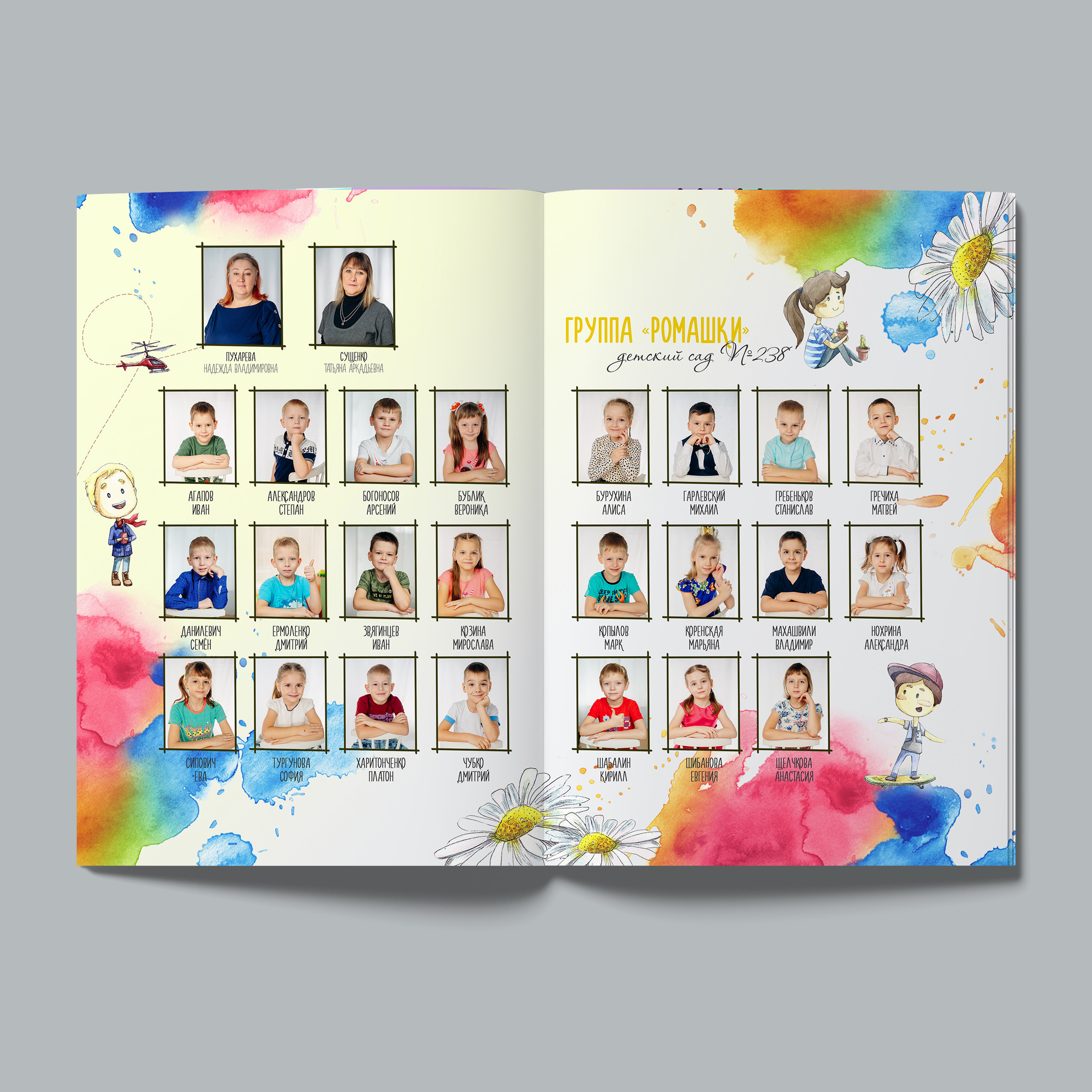 Олово (дет.сад). Выпускные альбомы для детского сада и школы в Красноярске Мария Русяев