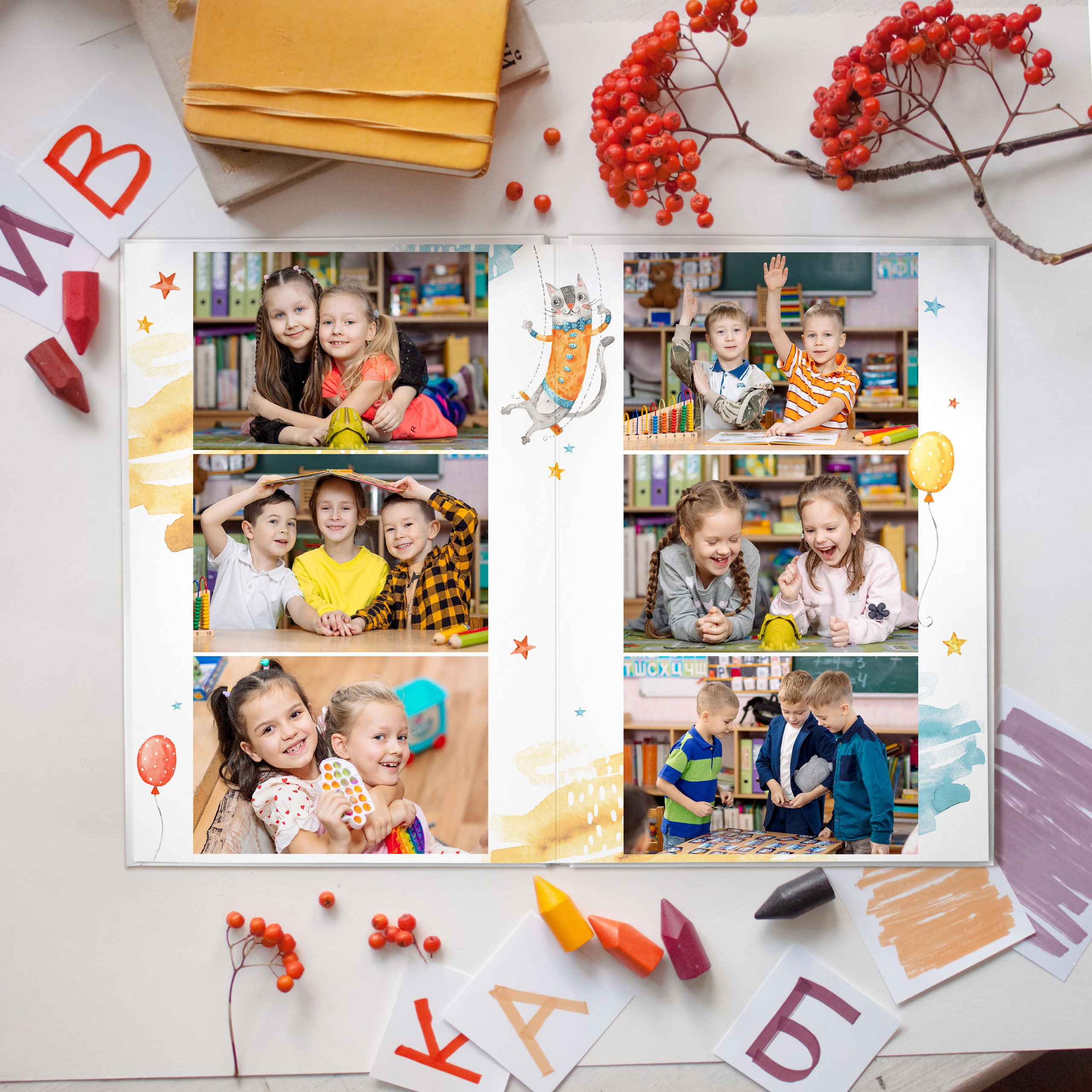 Общие. Выпускные альбомы СПБ для садов и школ | Фотограф Олька Евченко