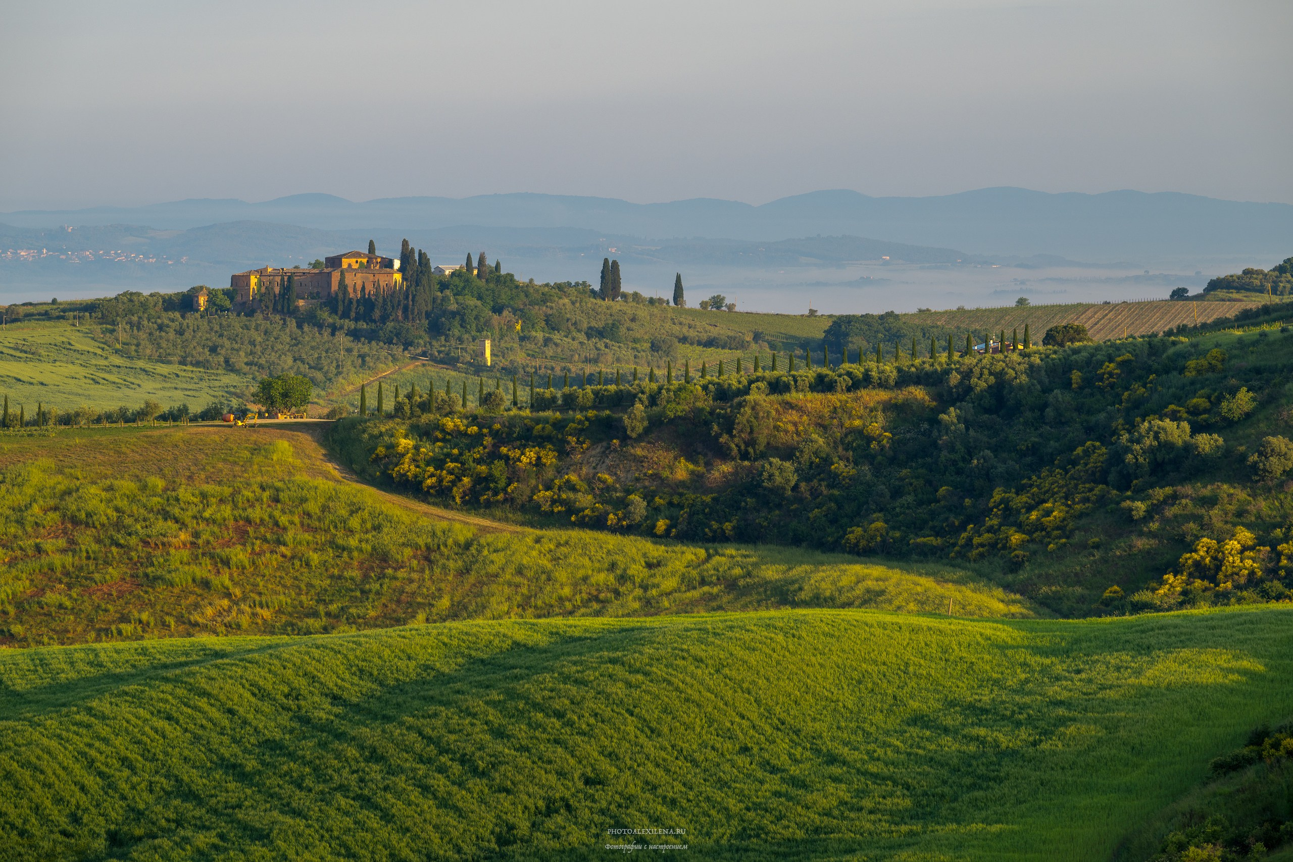 Долина Крете Сенези (Crete Senesi). Авторские стильные фотокартины