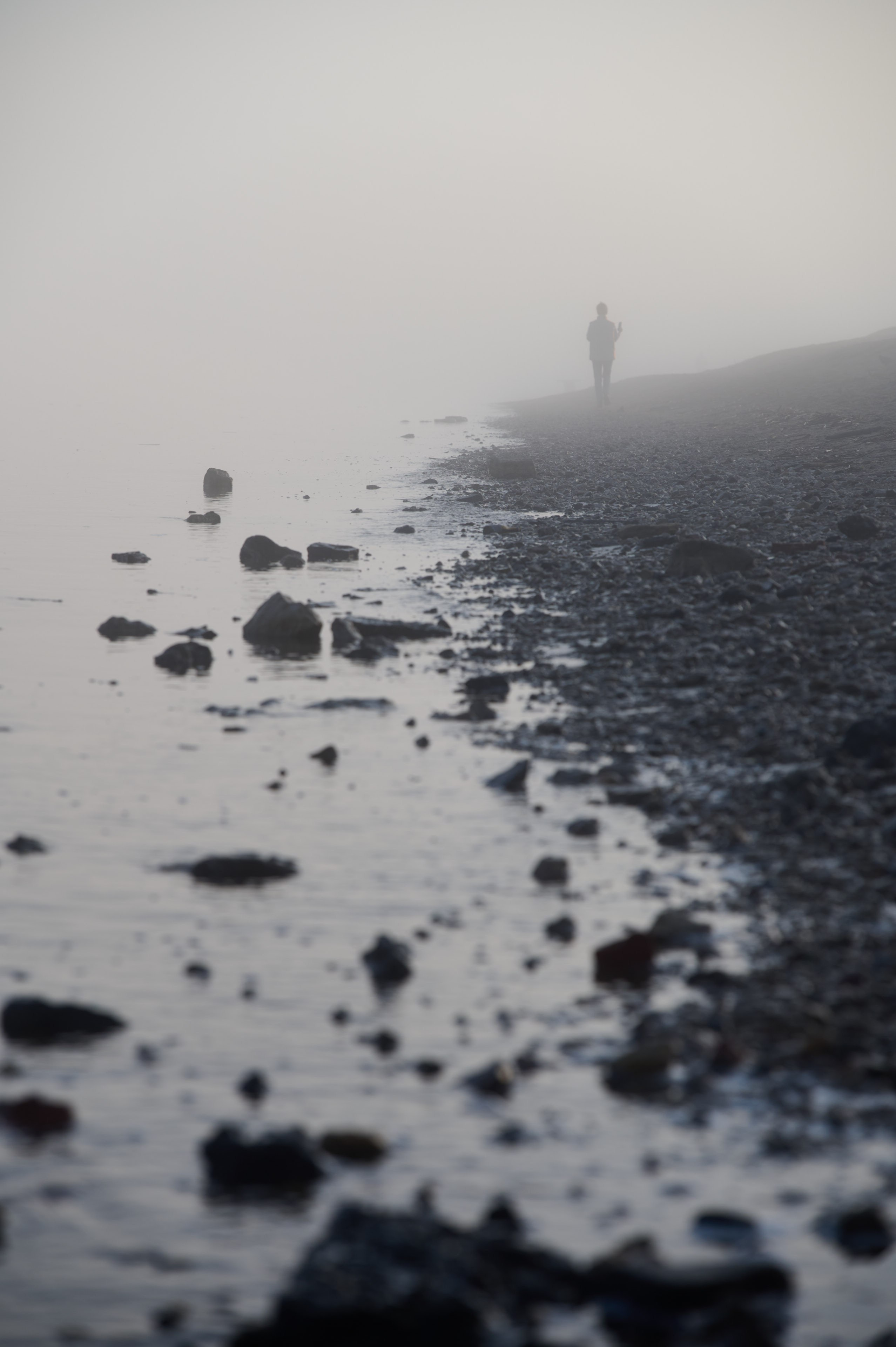 Туман на набережной Волги в Самаре, 8 апреля 2025 года