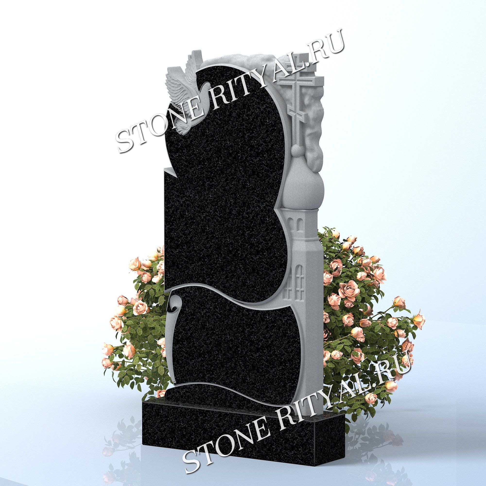 Вертикальные памятники фигурные. Изготовление и установка памятников в Москве и МО