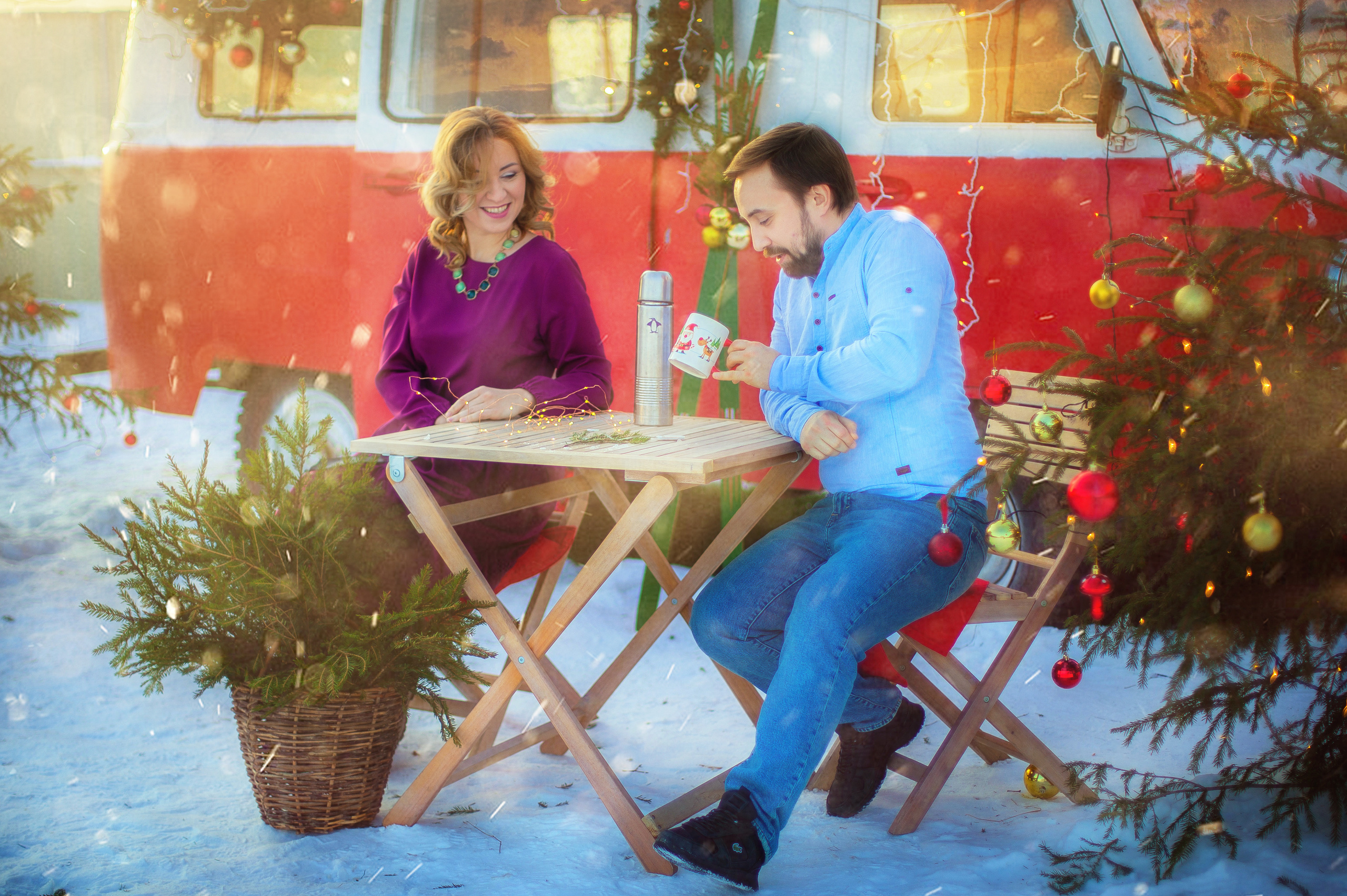 Новогодняя съёмка Натальи и Ивана!. Детский и семейный фотограф в Москве Левандовская Анастасия