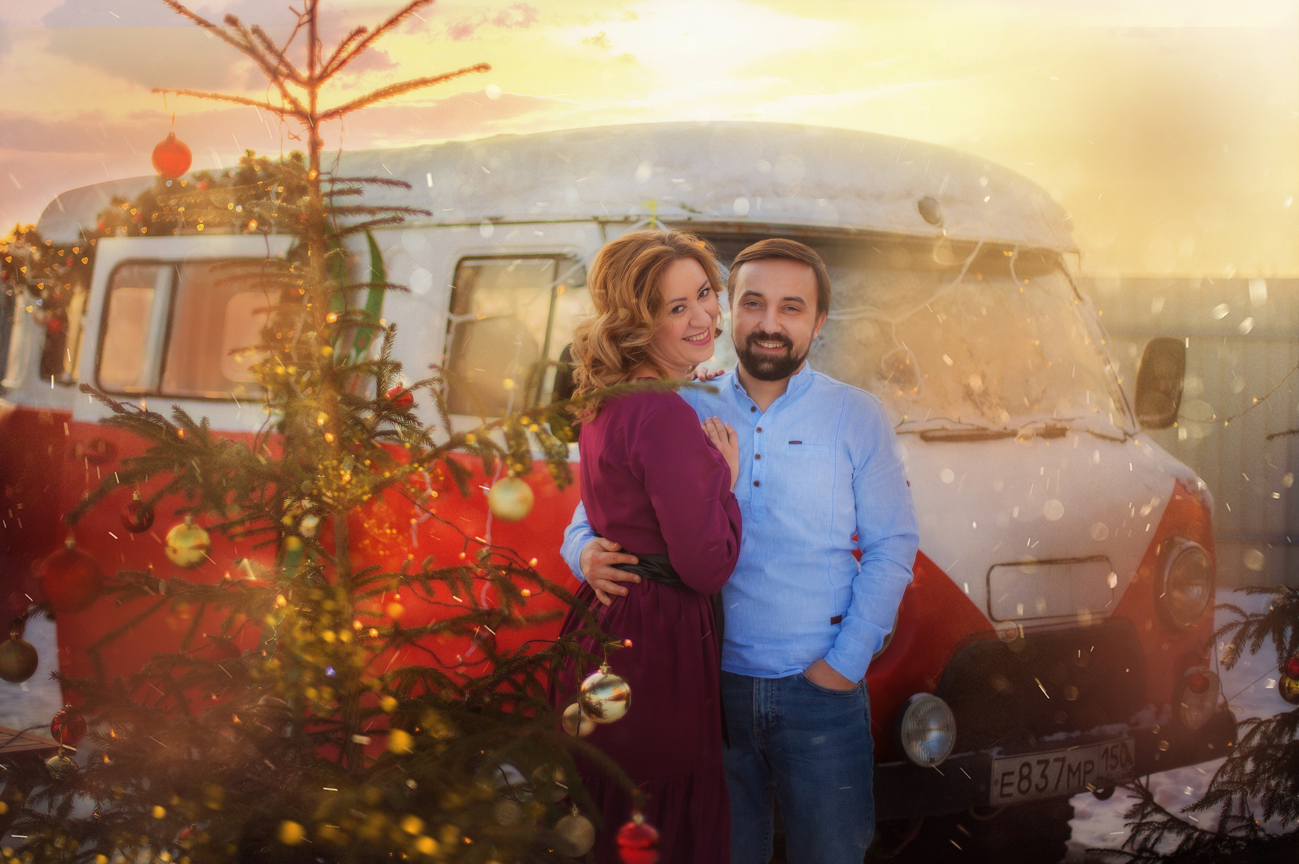 Новогодняя съёмка Натальи и Ивана!. Детский и семейный фотограф в Москве Левандовская Анастасия