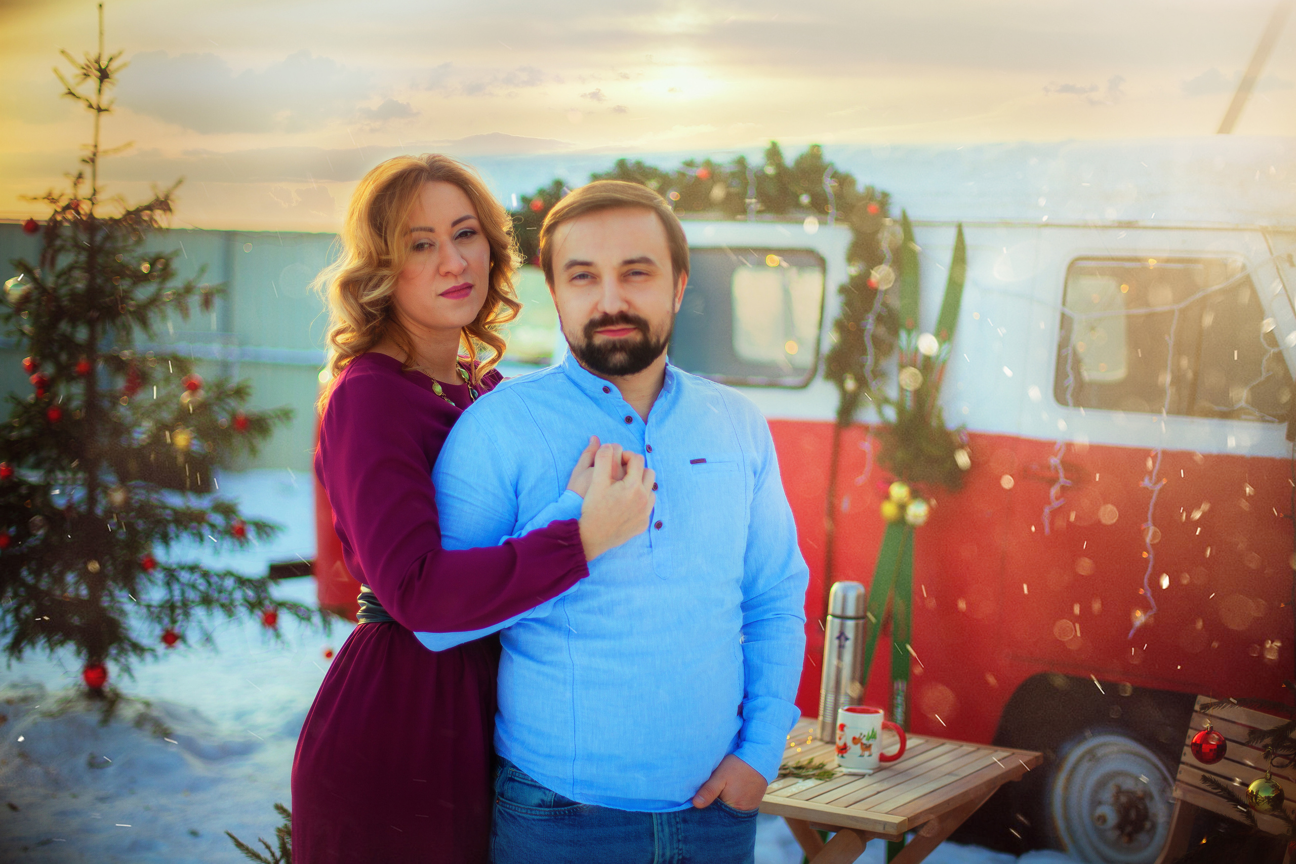 Новогодняя съёмка Натальи и Ивана!. Детский и семейный фотограф в Москве Левандовская Анастасия