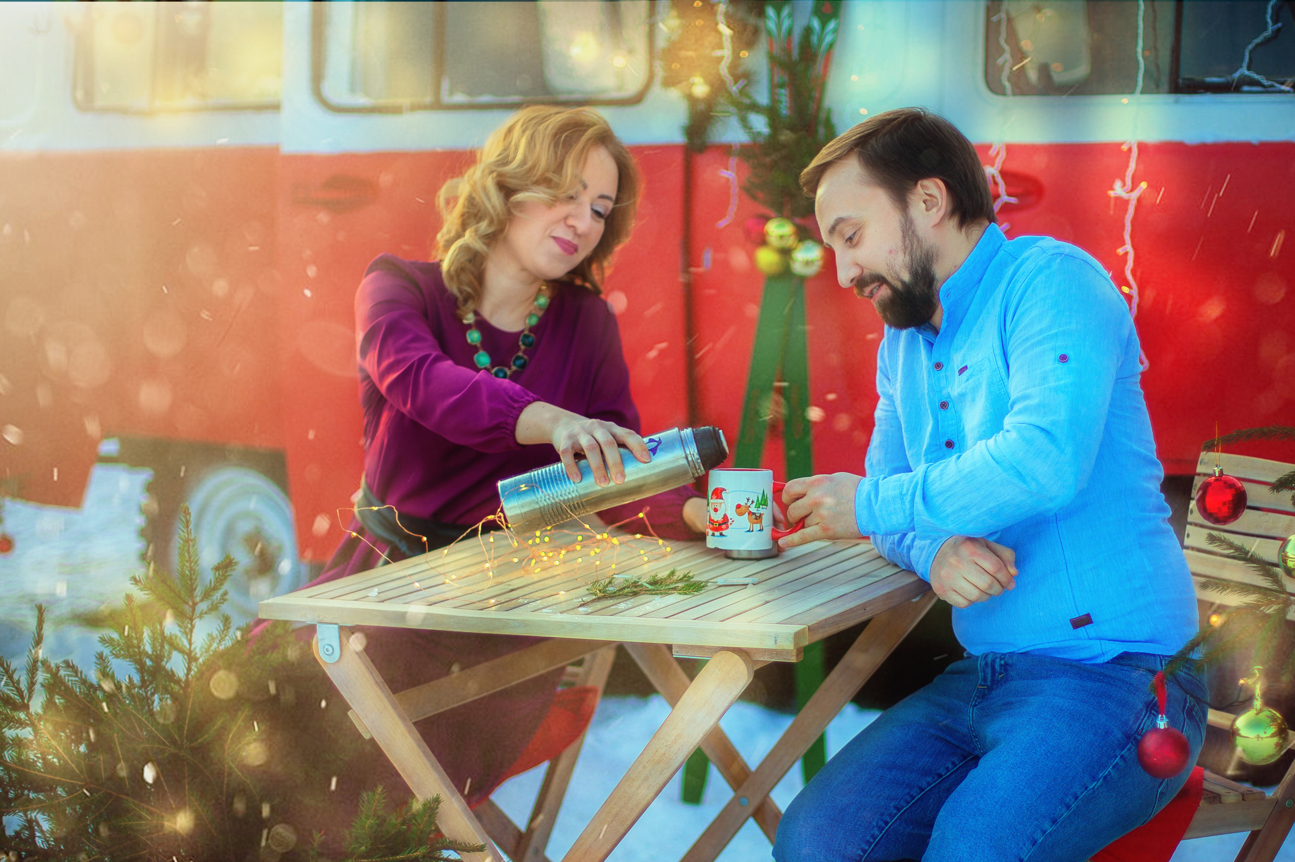 Новогодняя съёмка Натальи и Ивана!. Детский и семейный фотограф в Москве Левандовская Анастасия