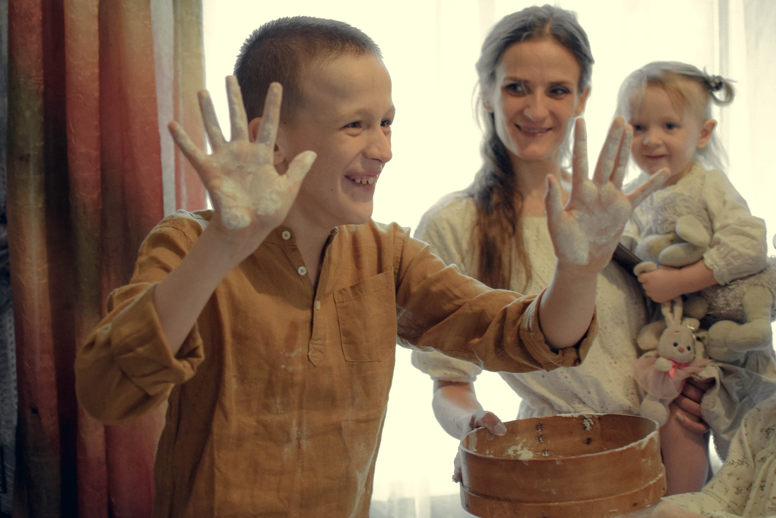 Теплая домашняя фотоистория со вкусом печенья. Семейный фотограф Щёкино, Тула. От 5000р