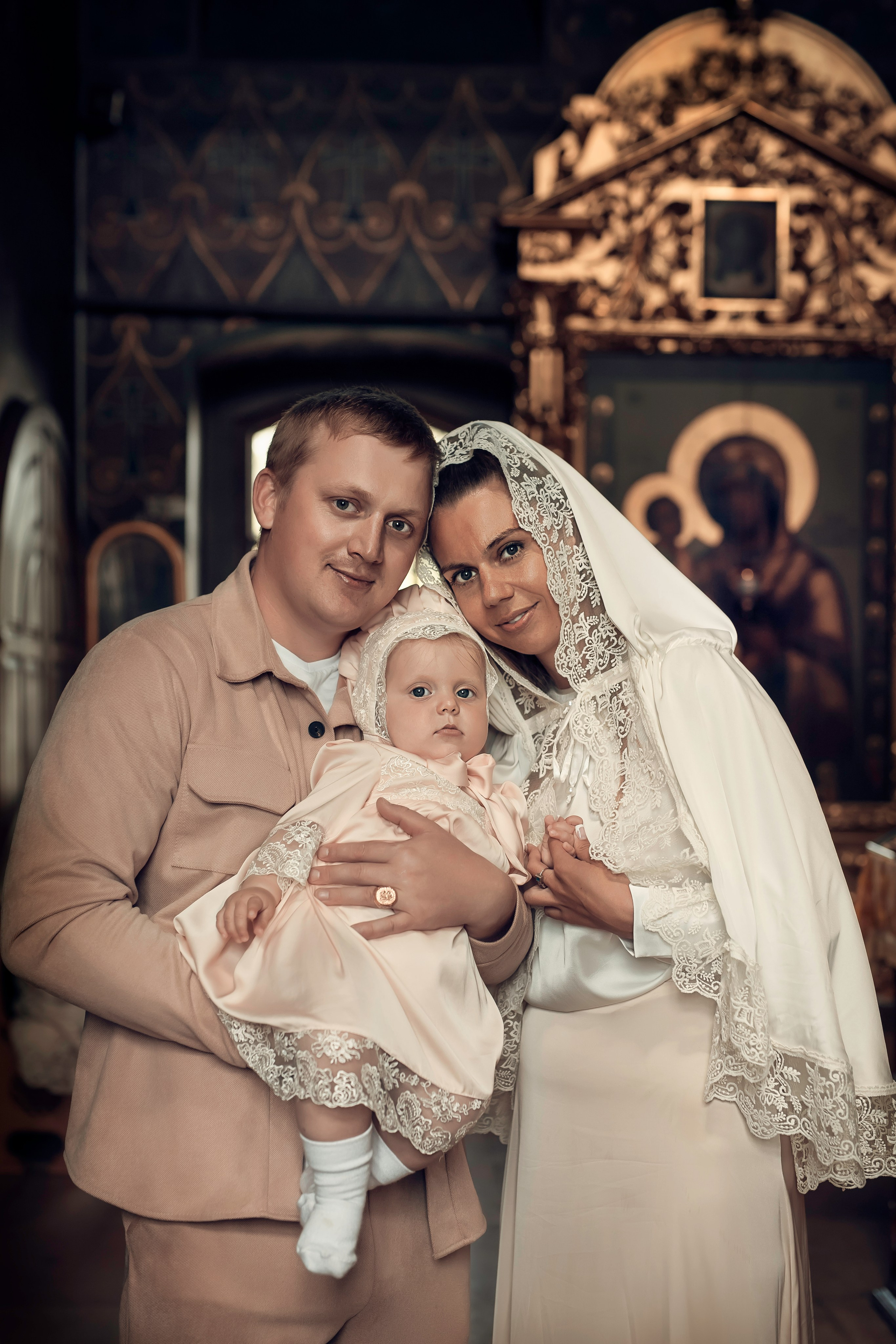 Крещение Аполлинарии в Успенском храме с. Шубино