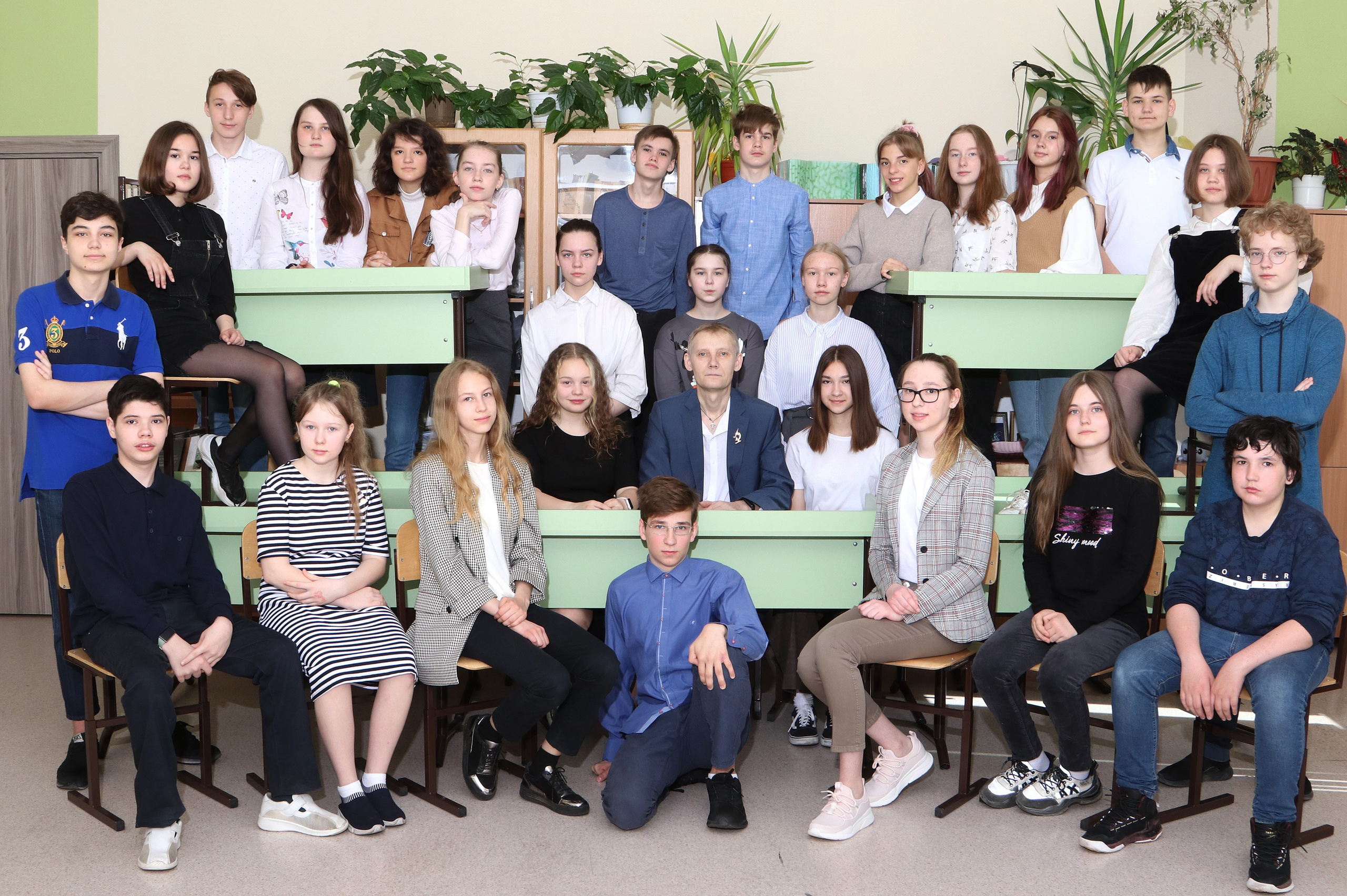 Групповое фото. Три Жирафа