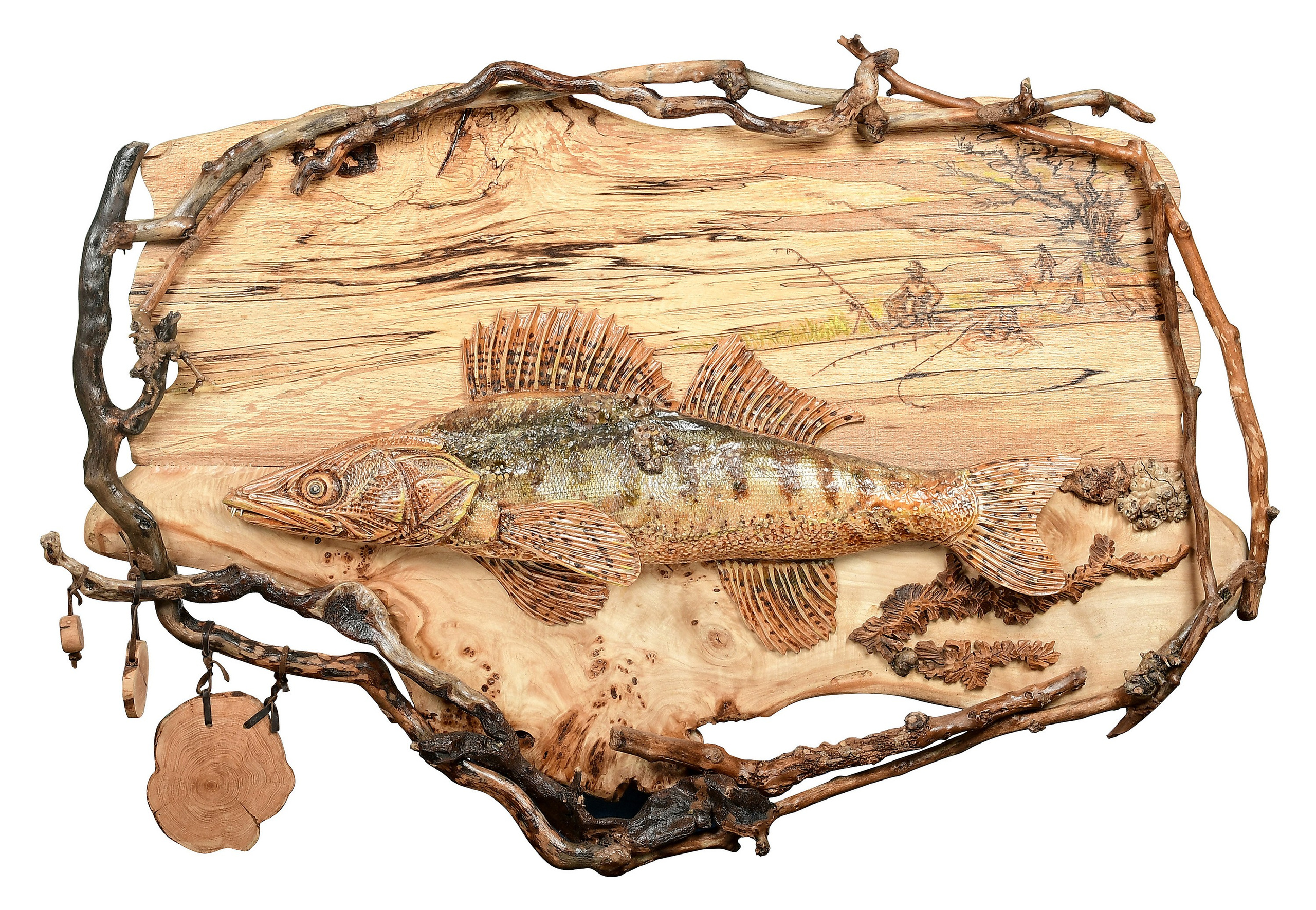 панно с изображением рыбы