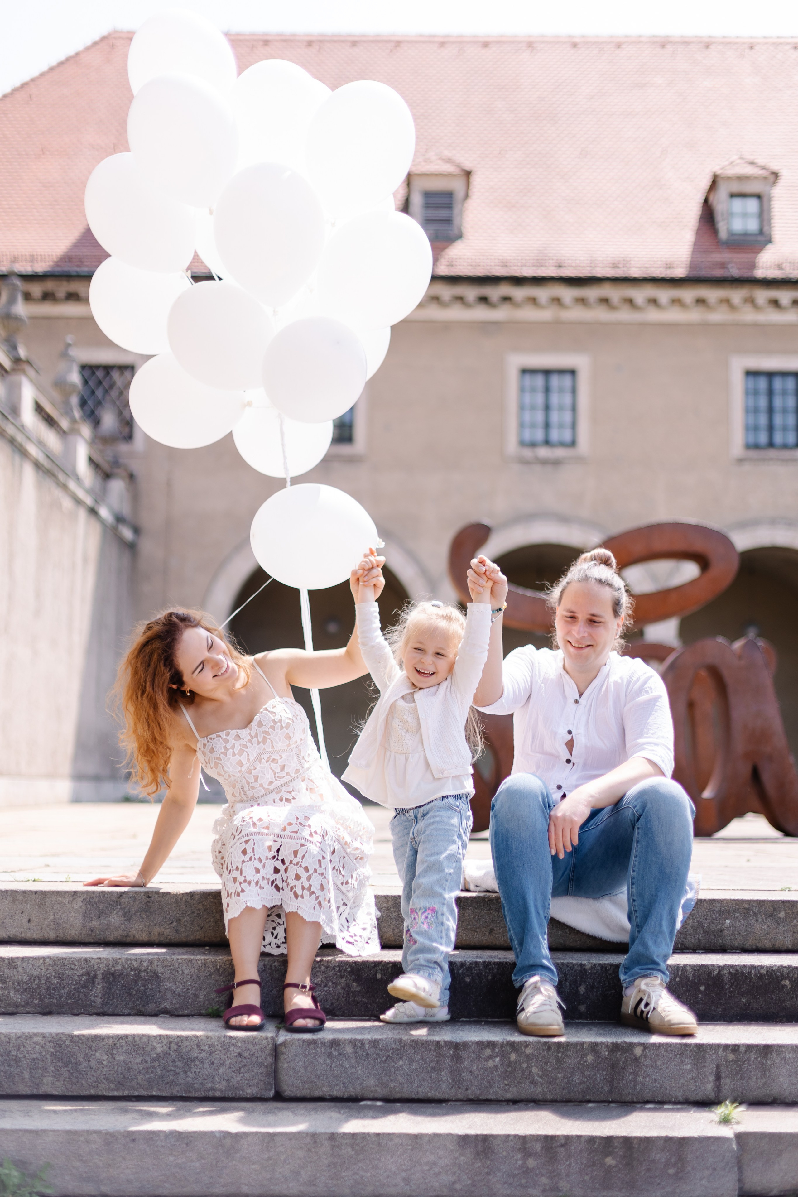 Летняя романтика в центре Мюнхена. Семейный фотограф в Мюнхене Даша Антипина