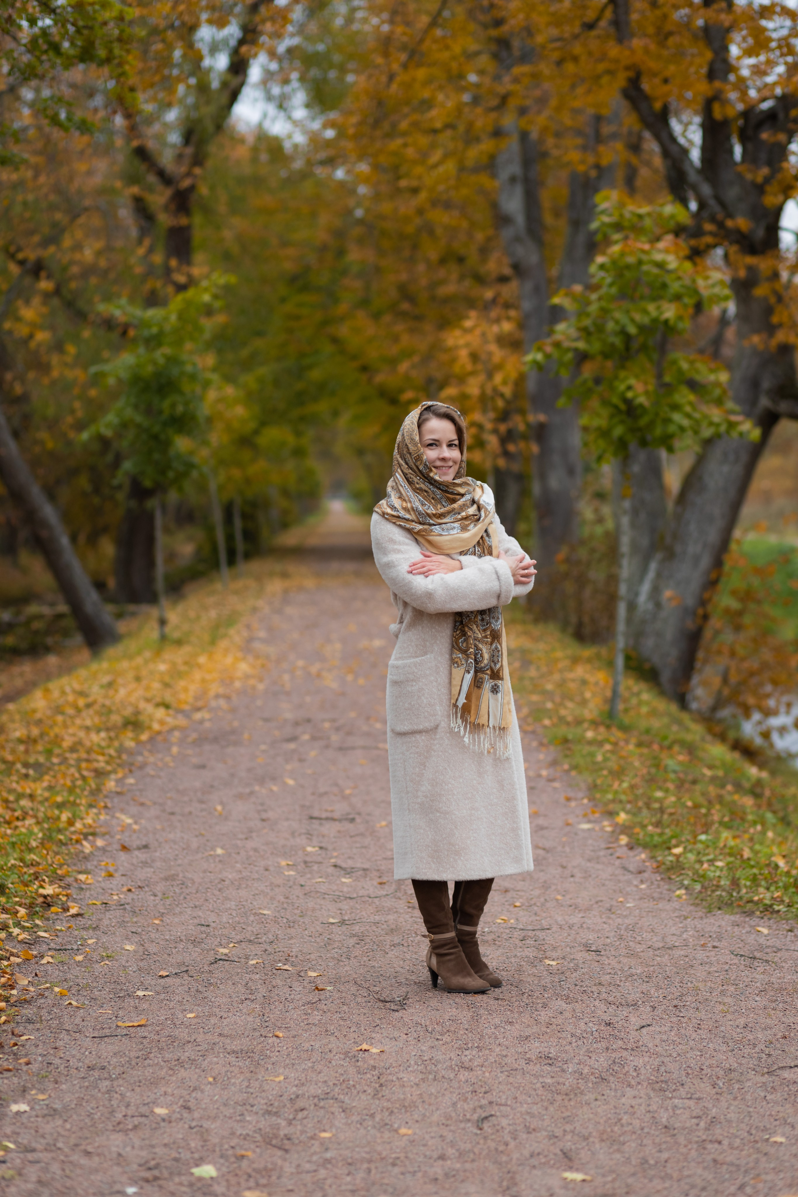 Осеняя фотосессия в Петергофе