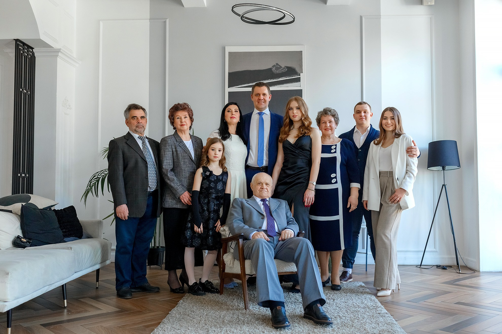 Съёмка большой семьи. Фотограф в Санкт-Петербурге Наталья Макарова