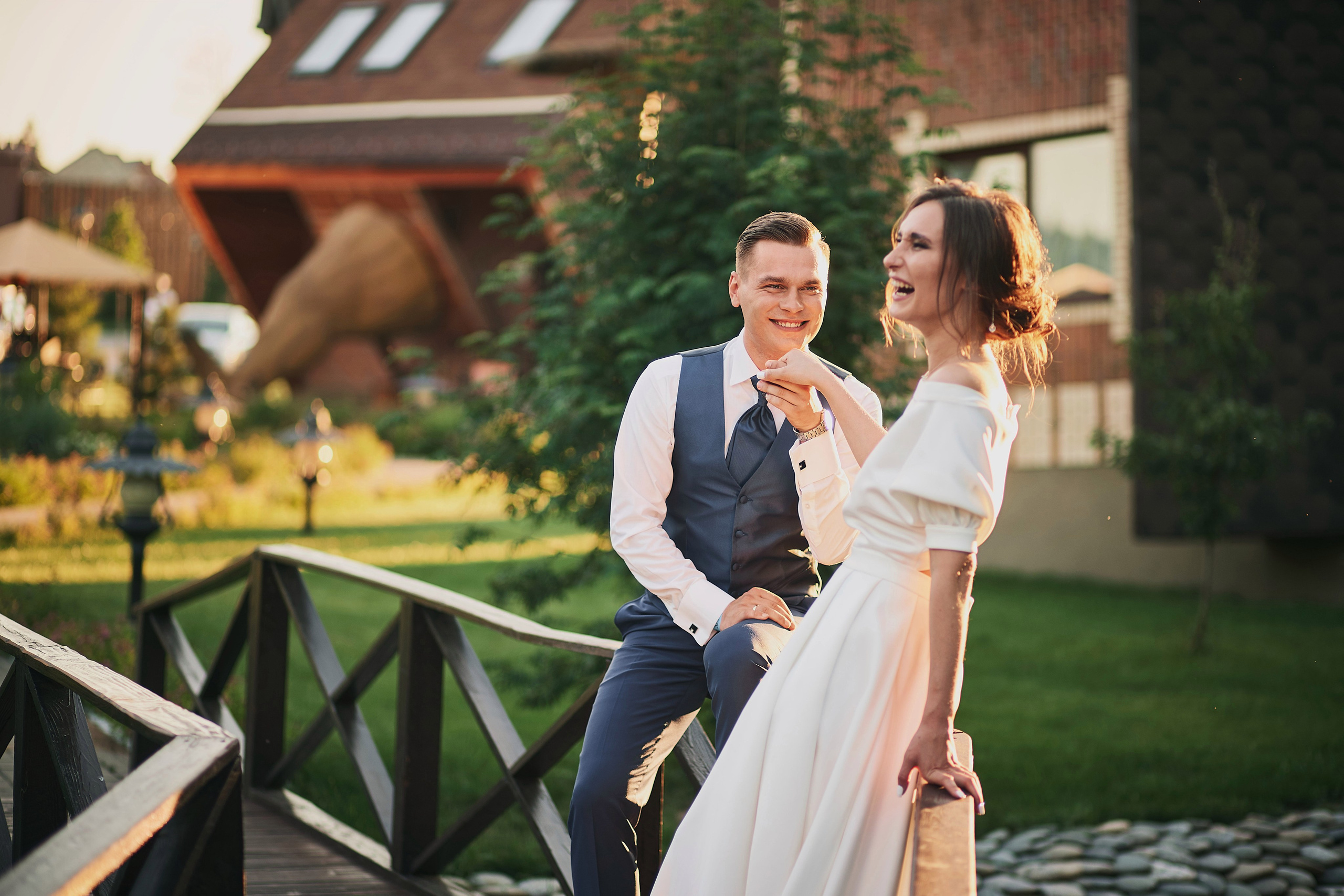 Свадебная Фотосессия Ирины и Сергея в загородном клюбе Лачи