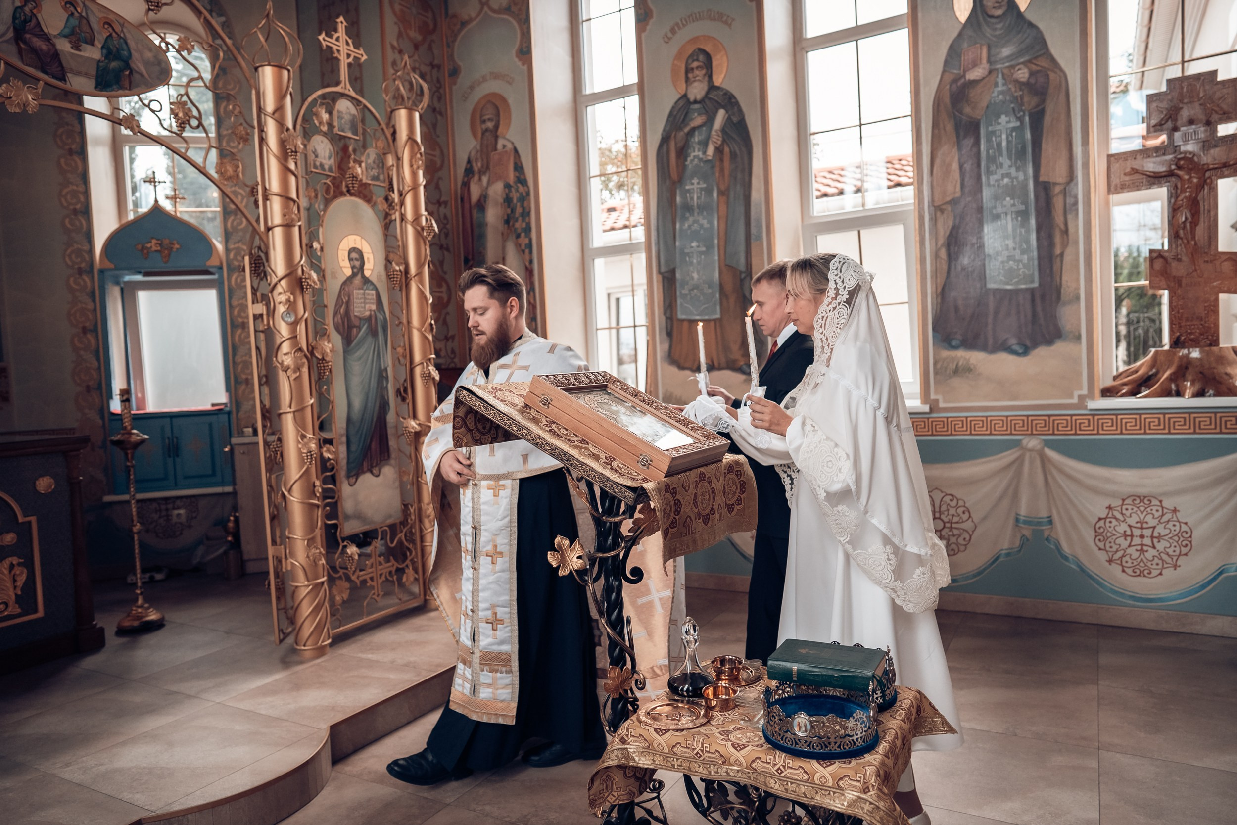 Венчание в храме ап.Андрея Первозванного Севастополь. Церковный фотограф Севастополь