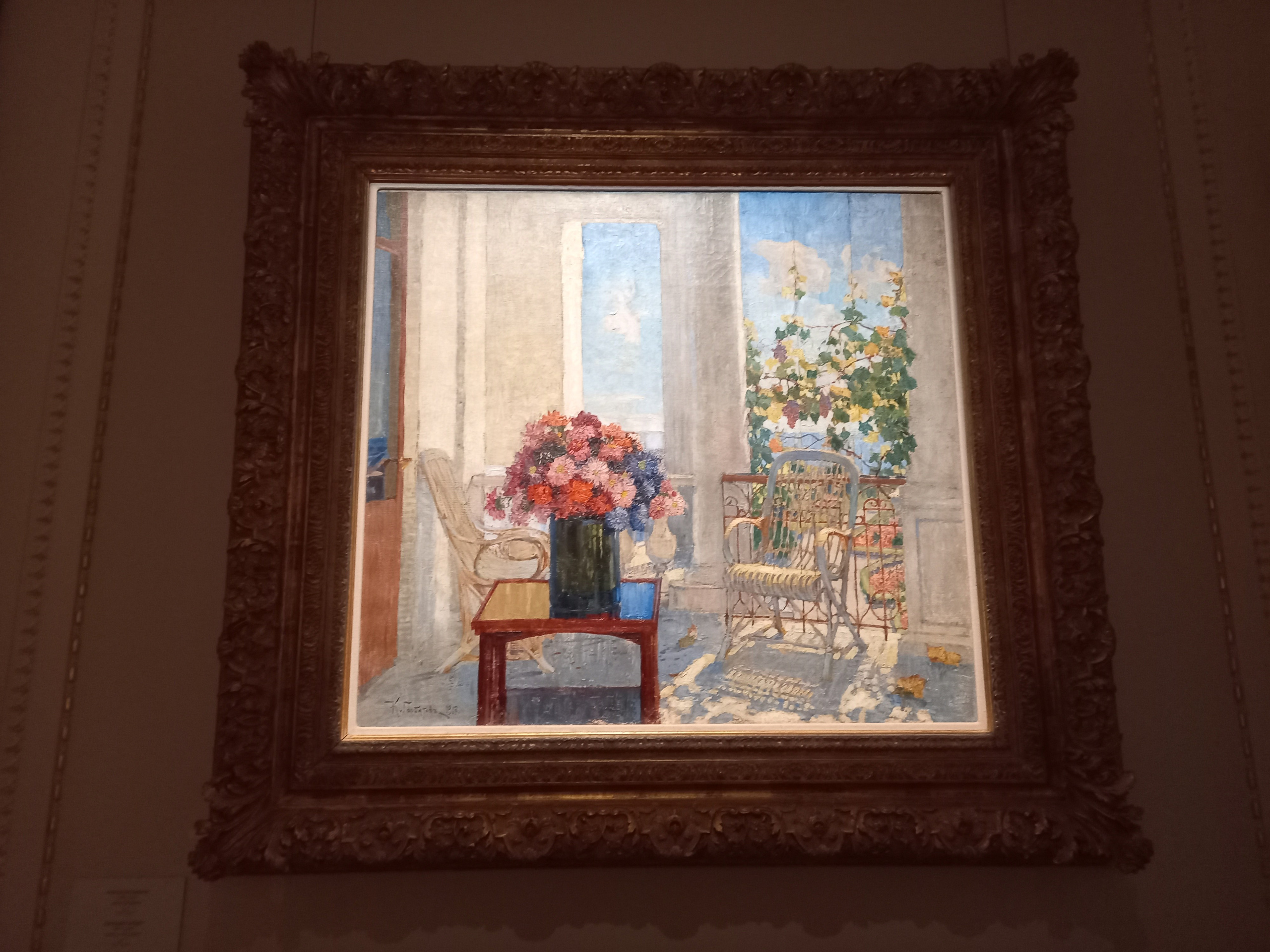 "Цветы на веранде". Константин Горбатов "Flowers on the terrace" by Konstantin Gorbatov