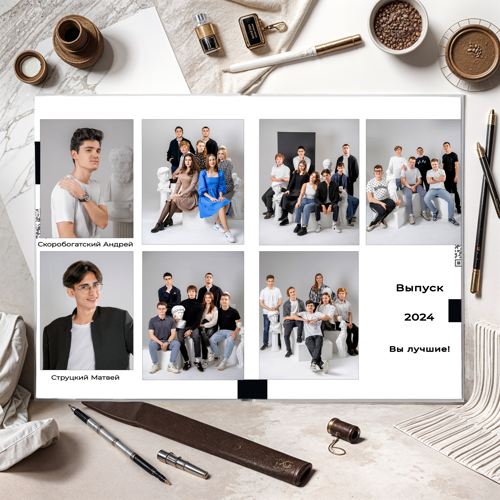 «Мрамор» Выпускной альбом для 9-11кл и ВУЗов_V.I.P. Фотографы из солнечного Краснодара Вадим и Надежда Митус