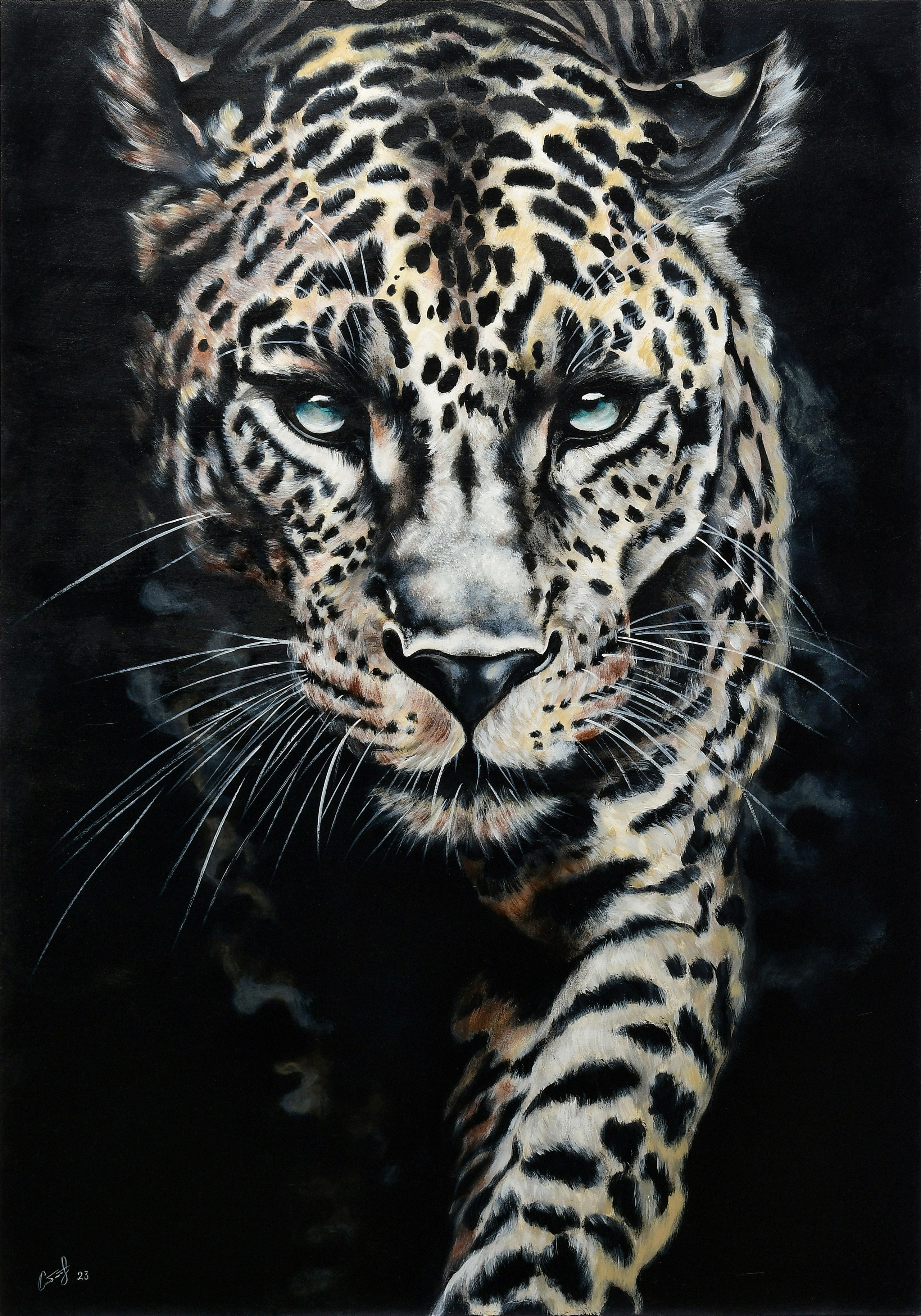 Картина с хищным ягуаром