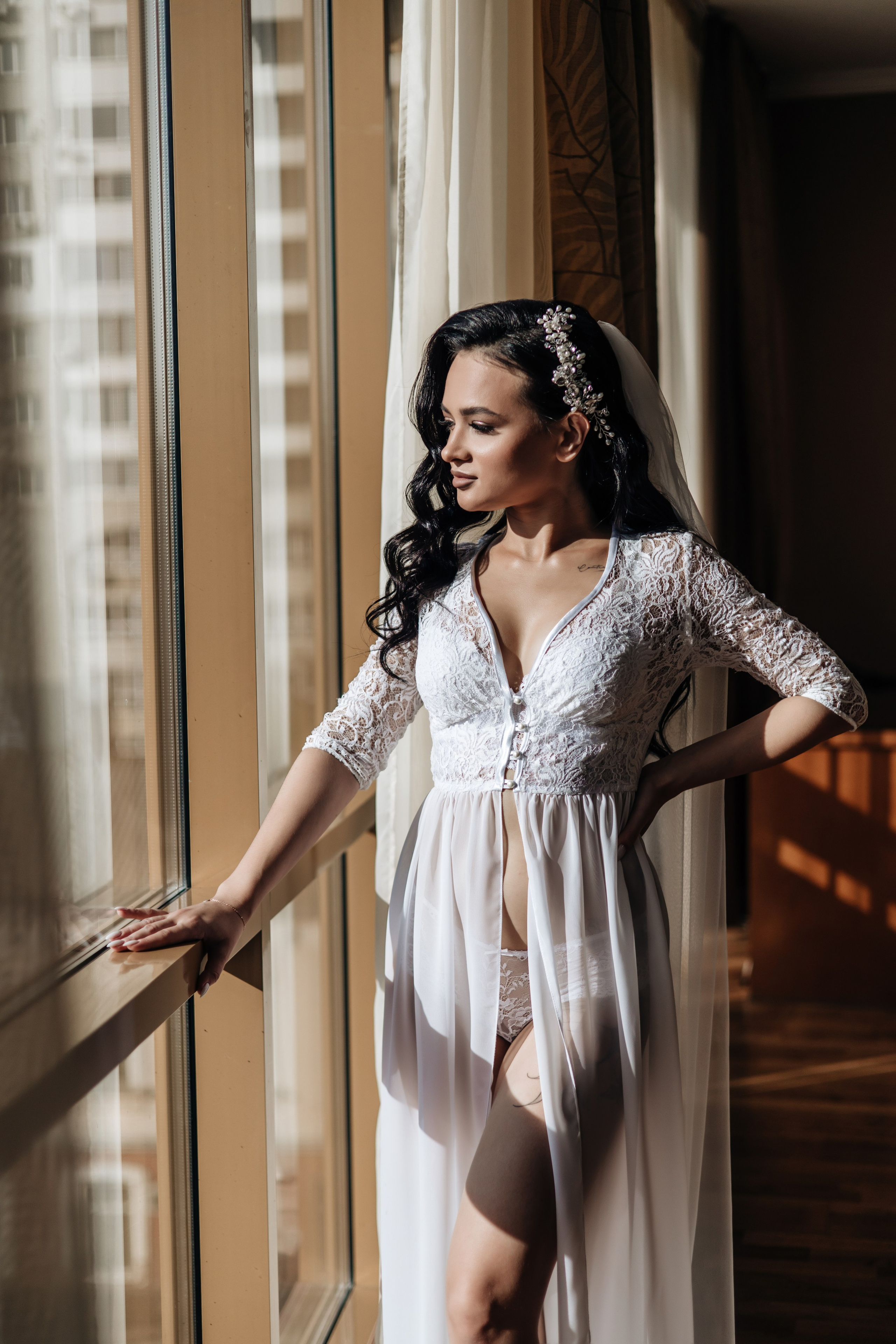 красивый пеньюар для невесты