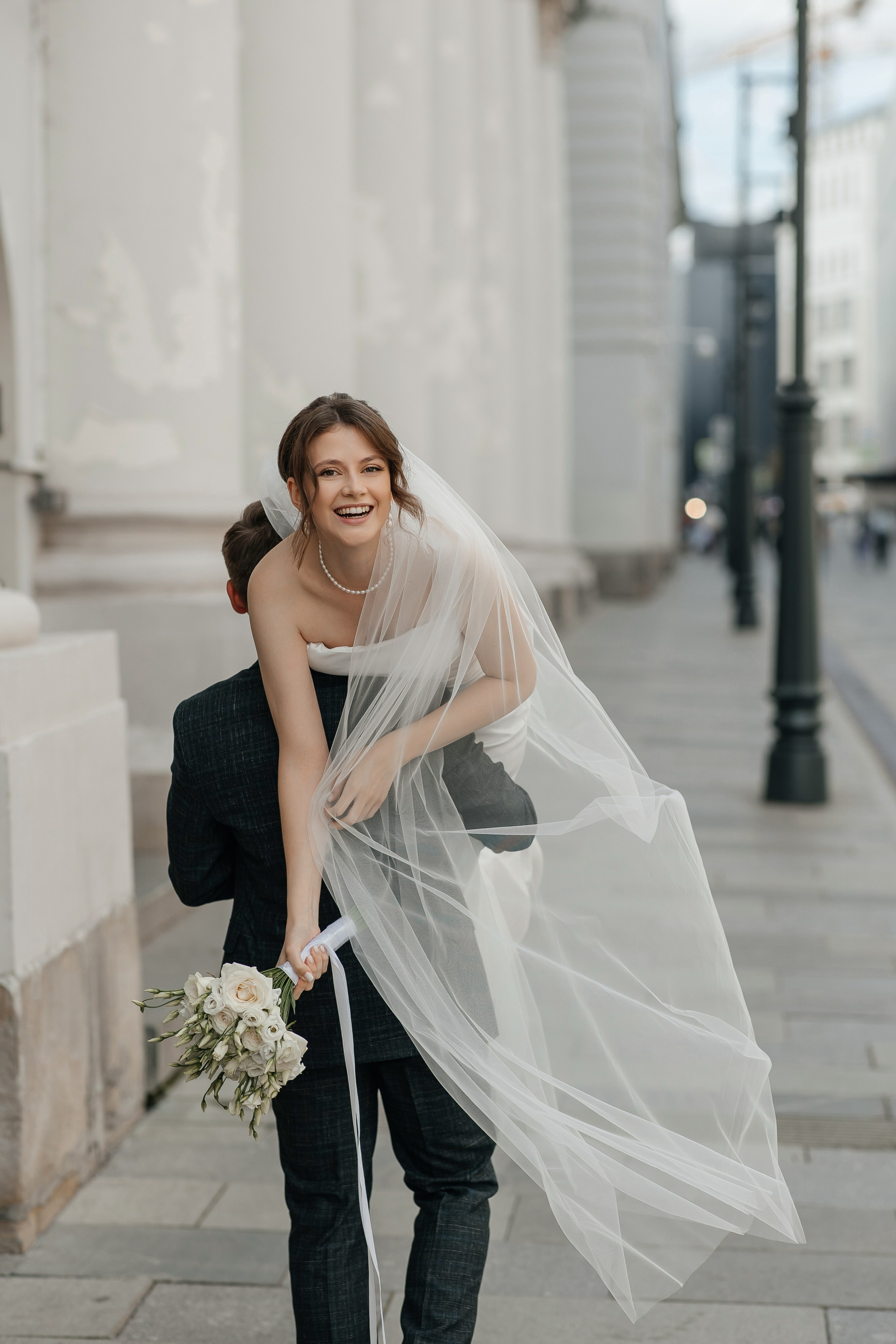 Свадебная прогулка в центре Москвы