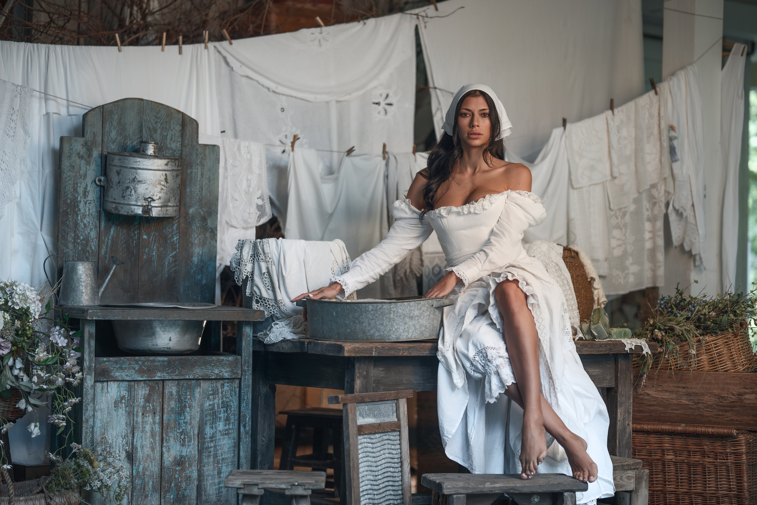 Фотосессия Галины с маленьким сыном в исторической декорации. Фотограф в Москве Александр Кутявин