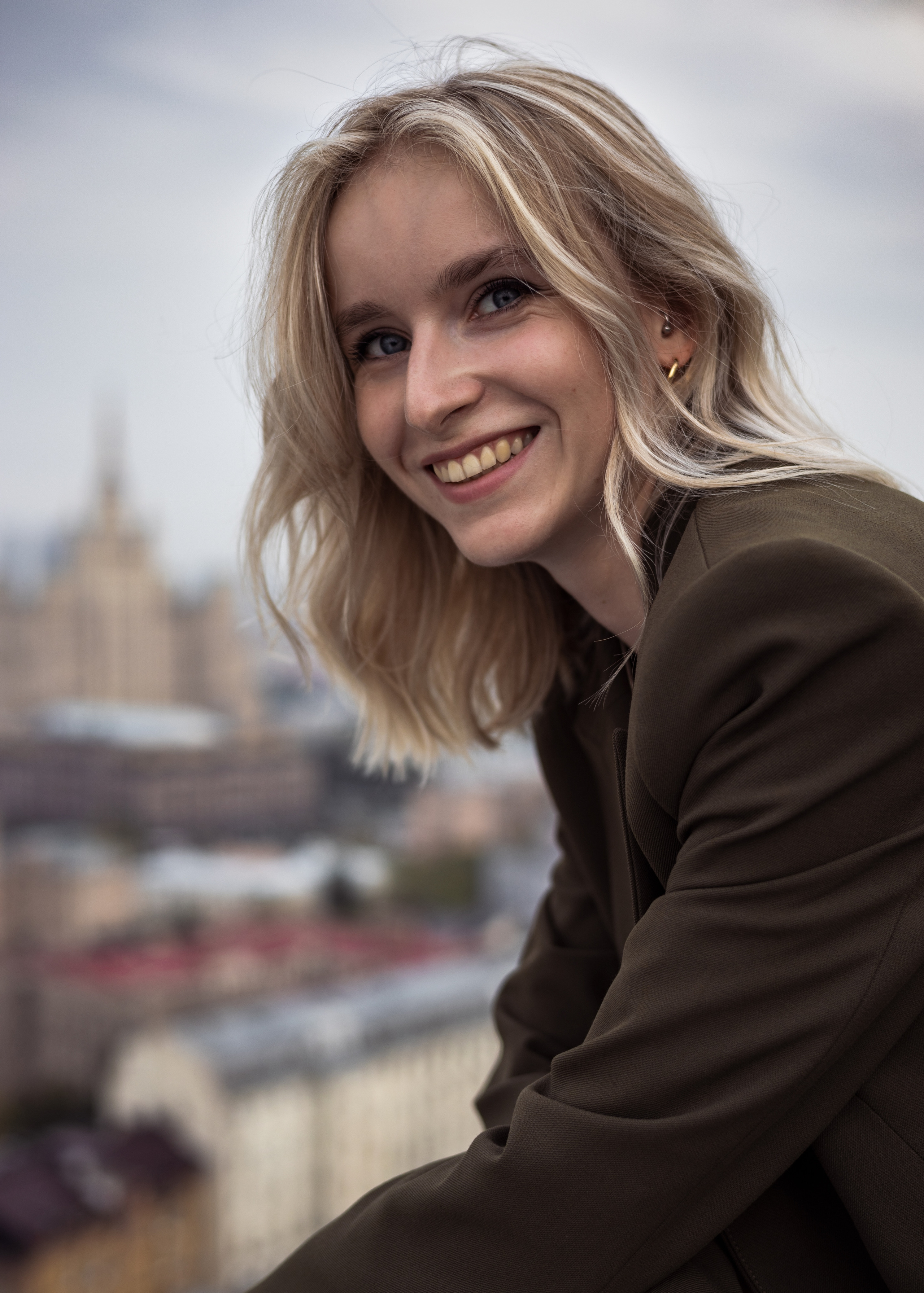 Ника. Крыша. Ветер. Анна Самохина. Фотограф. Москва