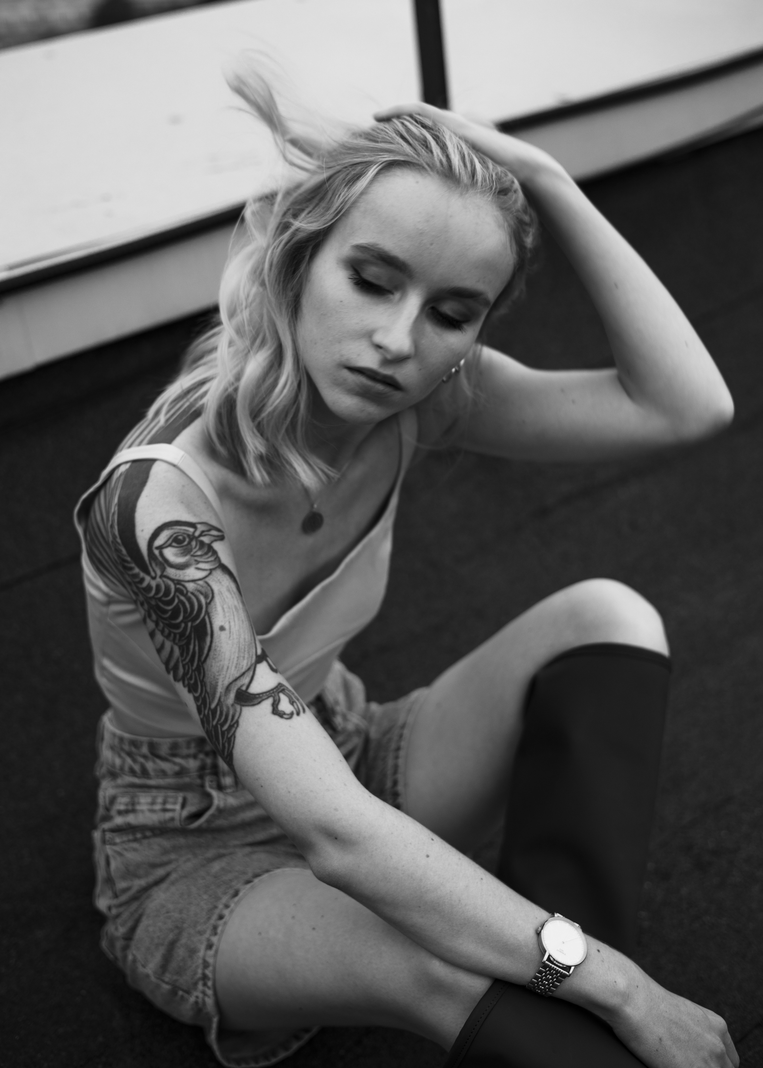 Ника. Крыша. Ветер. Анна Самохина. Фотограф. Москва