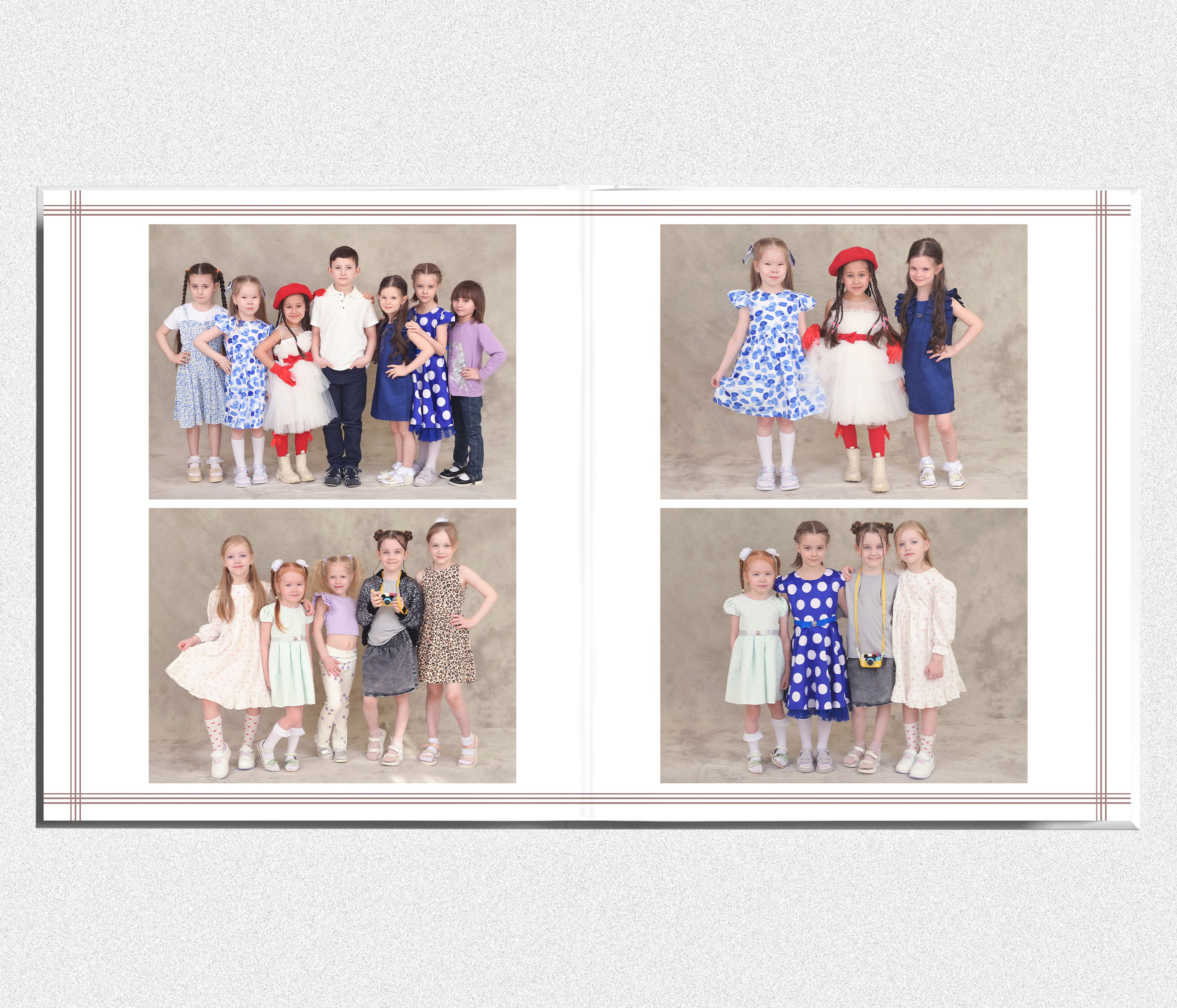 Выпускной альбом для детского сада "В кубе". Выпускные альбомы в Тюмени для школ, садов, вузов спортивных секций