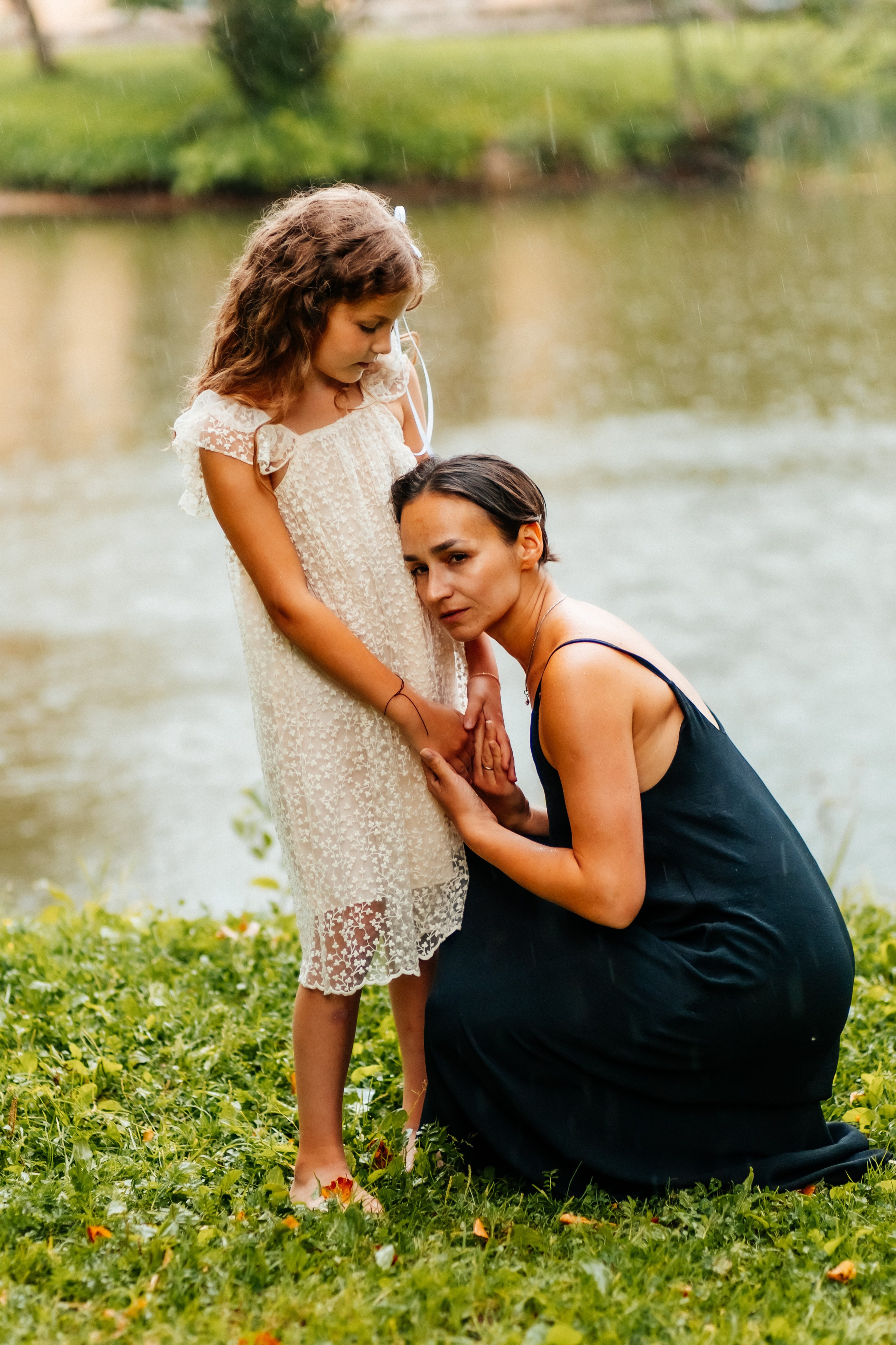 Фотосессия мама и дочка в парке