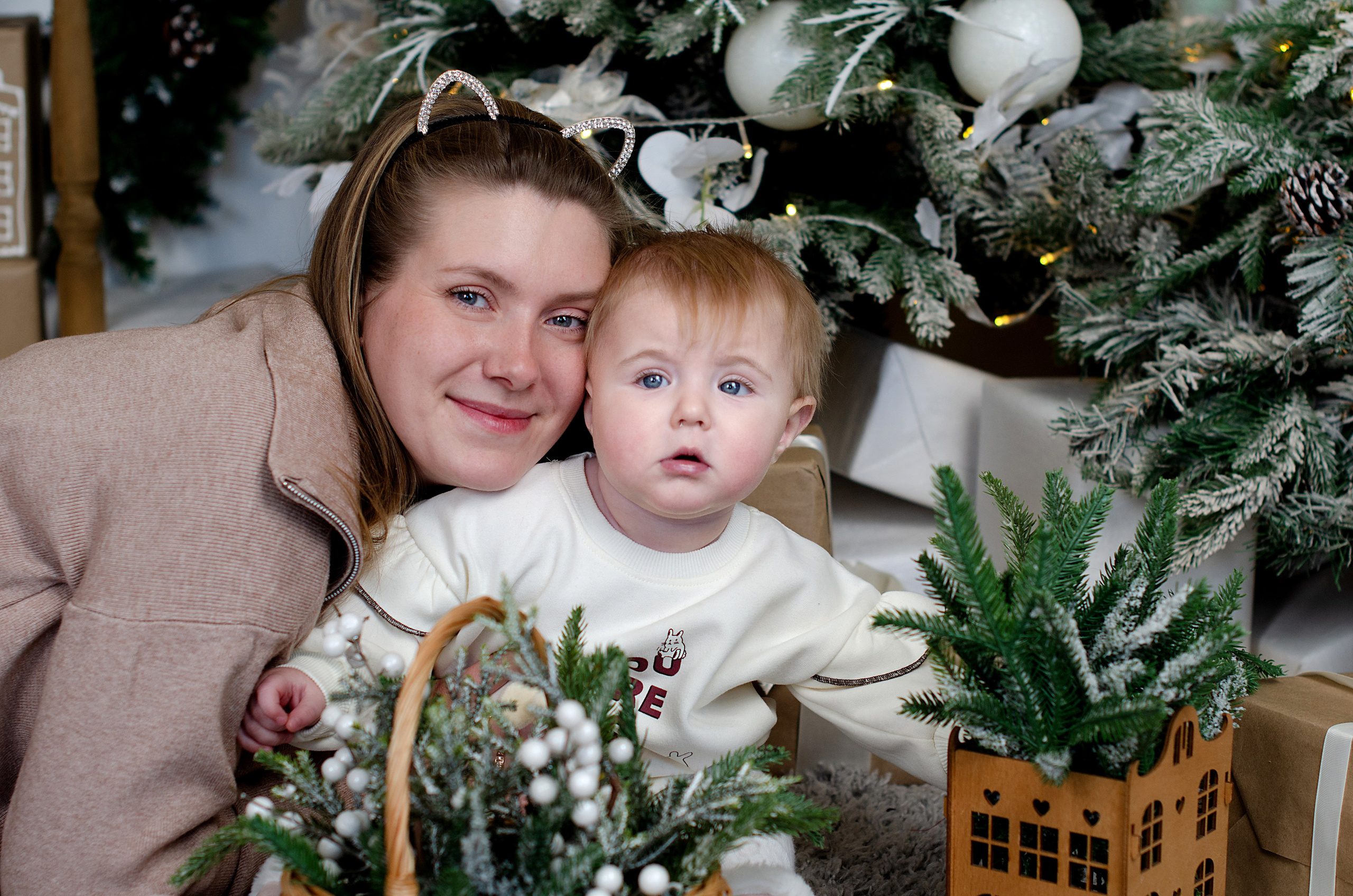 Новогодняя фотосессия для Алёны и её семьи. Фотограф в Хабаровске