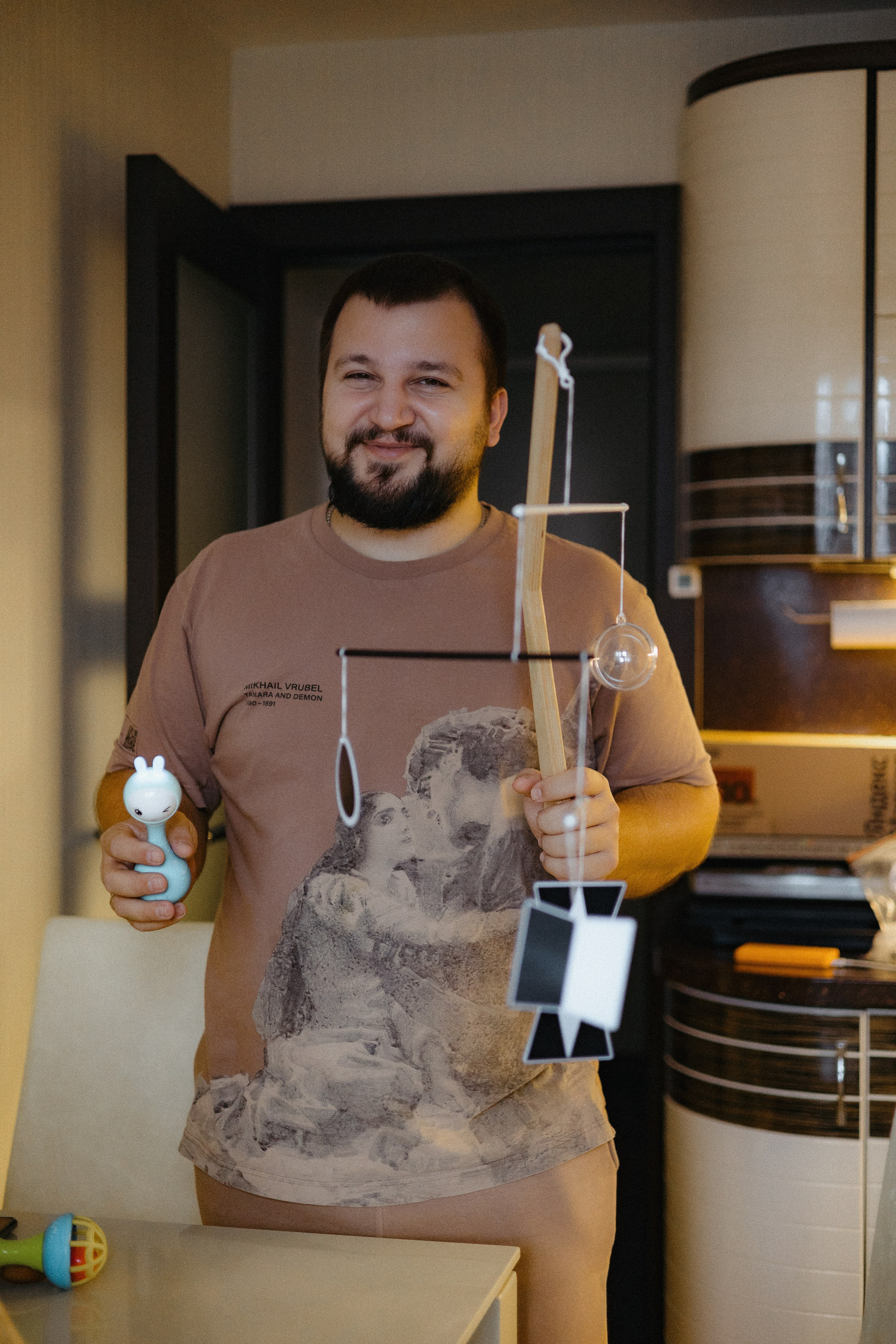 Домашняя семейная фотосессия с малышом. Портретный и семейный фотограф в Москве Мария Рослякова