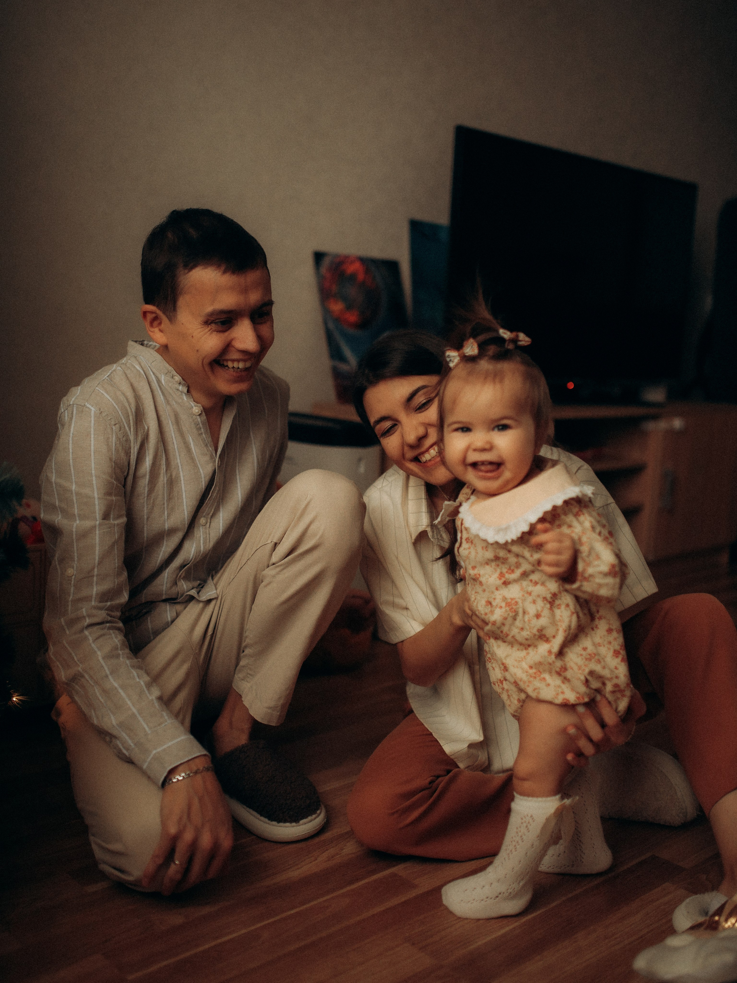 Сергей, Барно и крошка Тая. Семейный фотограф в Москве и Люберцах Юлия Гуськова