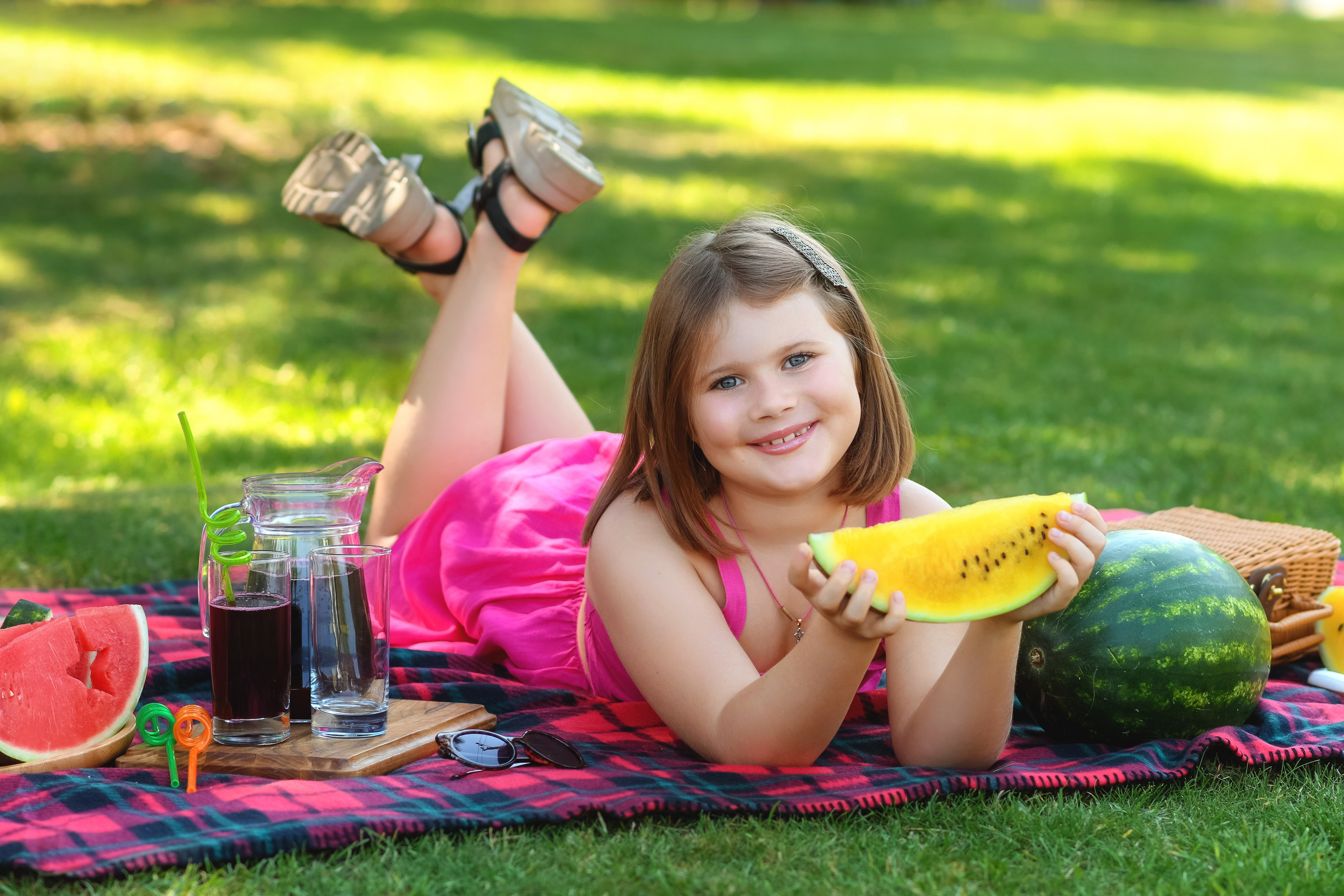 Детская съёмка с арбузами. Детский фотограф в Донецке Марина Пилипенко