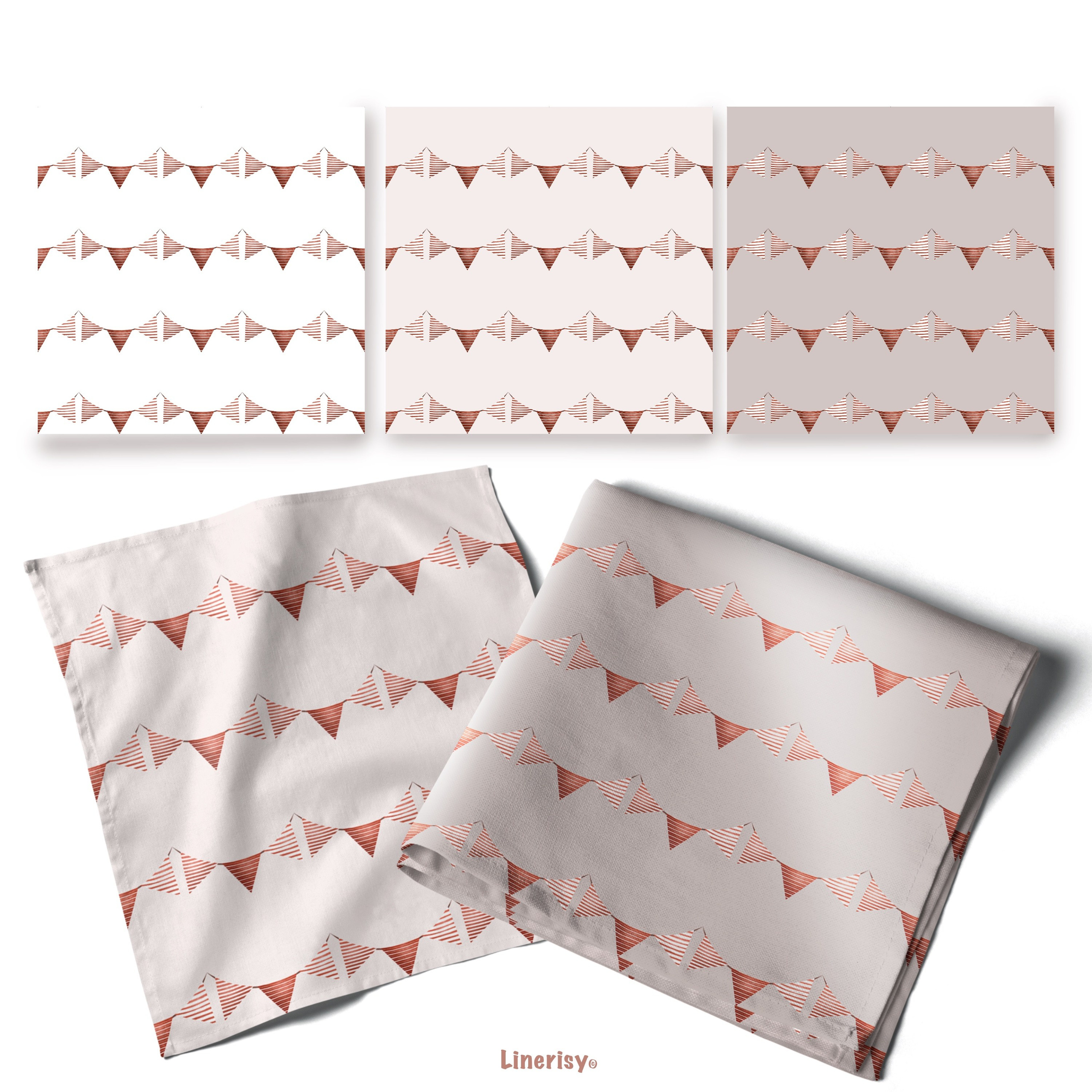 Набор бесшовных паттернов «Пожарная станция». Художник-иллюстратор Евгения Бекренёва